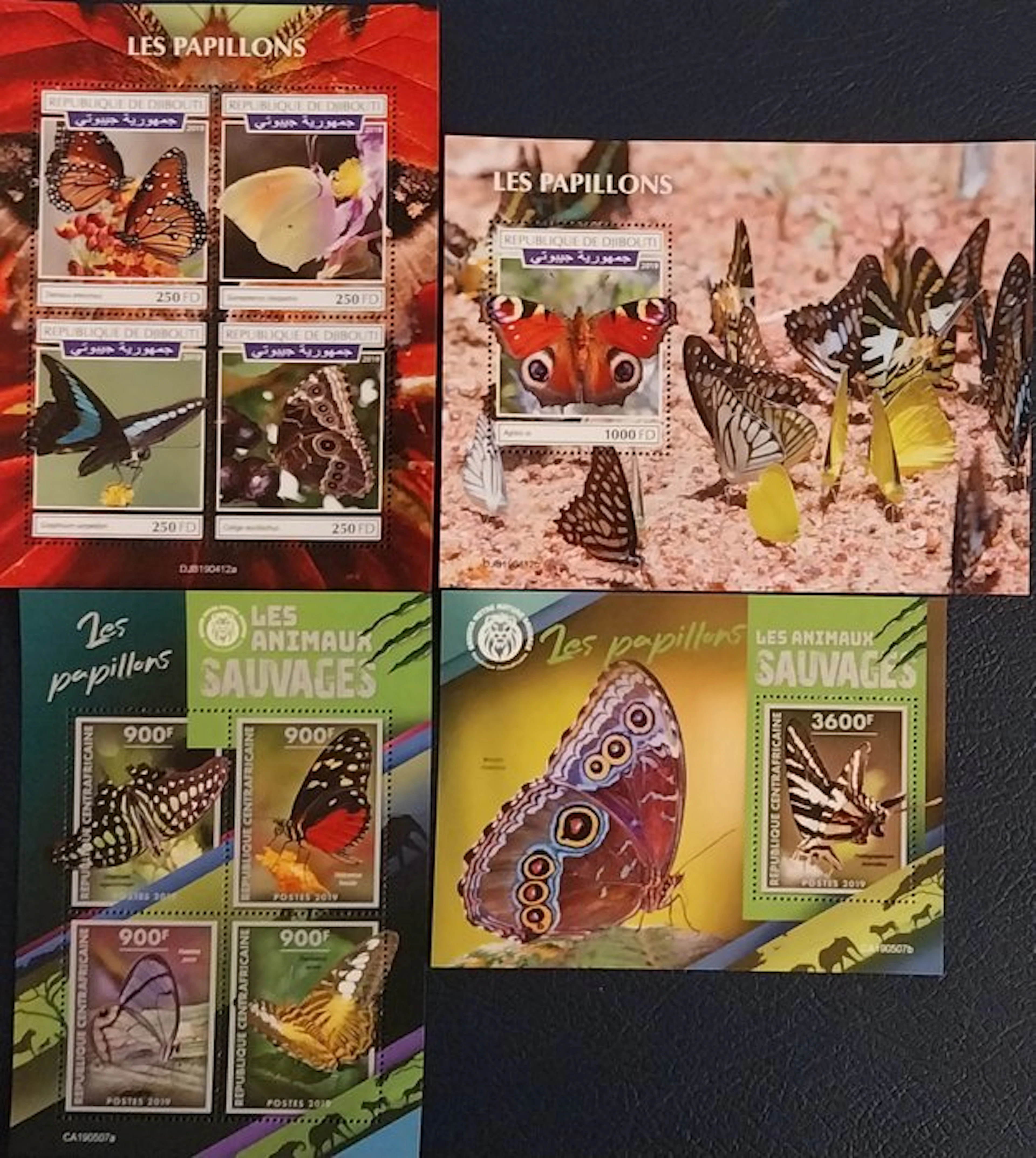 Africa 2012/2020 - LOT THEMES: VARIOUS BUTTERFLIES FROM AFRICAN COUNTRIES