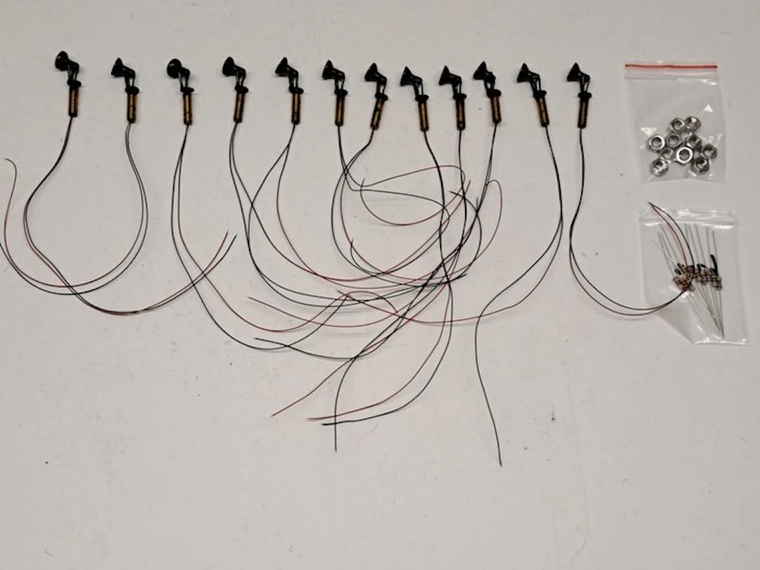 Lantaarns H0 - Model train lighting (12) - 12 spotlights