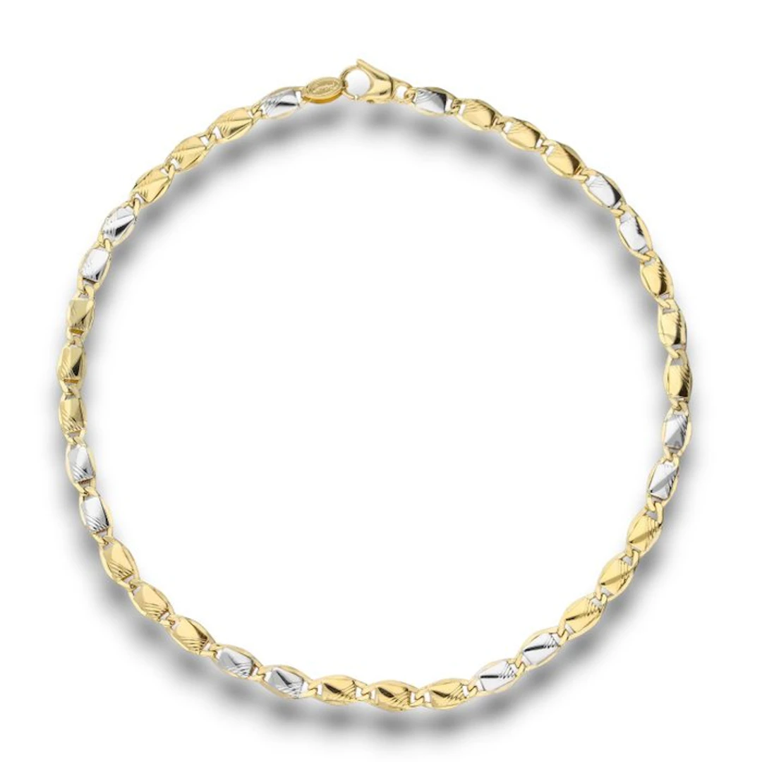 Bracelet - 18 kt. Yellow gold, White gold - Micro Bracelet 3.5 g