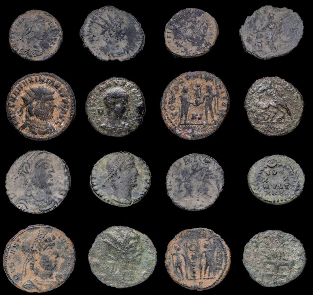 Roman Empire Lot of 8 coins minted between the 3rd and 4th centuries AD