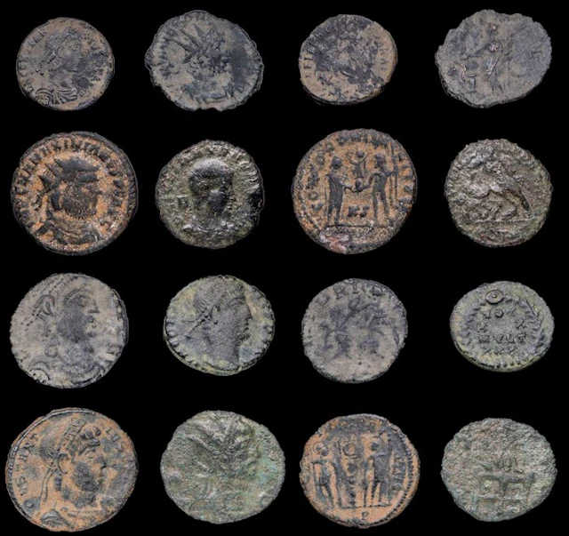 Roman Empire Lot of 8 coins minted between the 3rd and 4th centuries AD