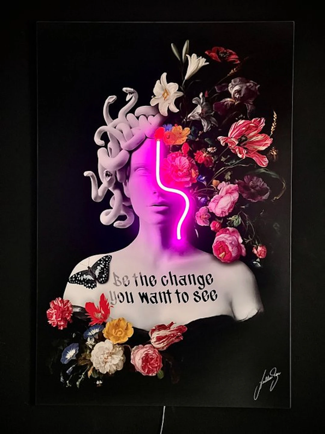 LEDMansion - Medusa Flowers V.1. 40x60cm Led Wall Art