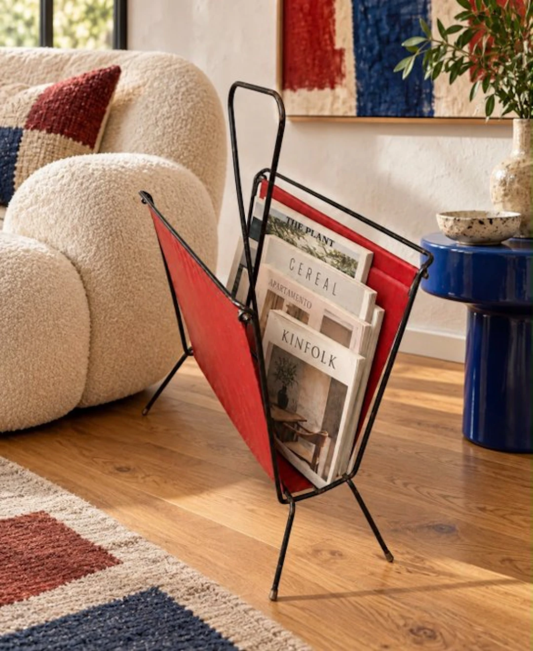 Magazine rack - Metal, Vinyl
