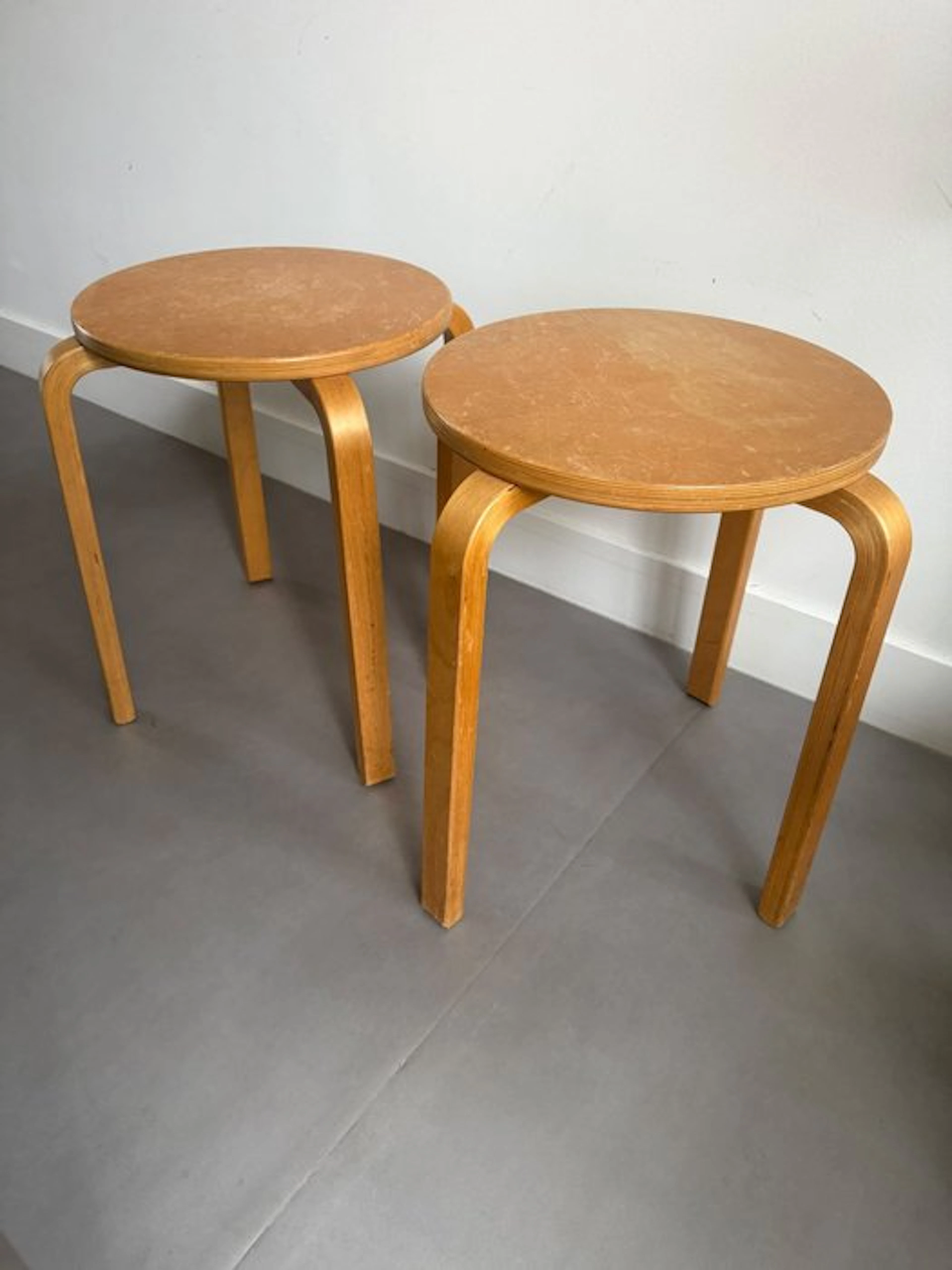 IKEA - Stool (2) - Frosta - Wood - IKEA Frosta stools