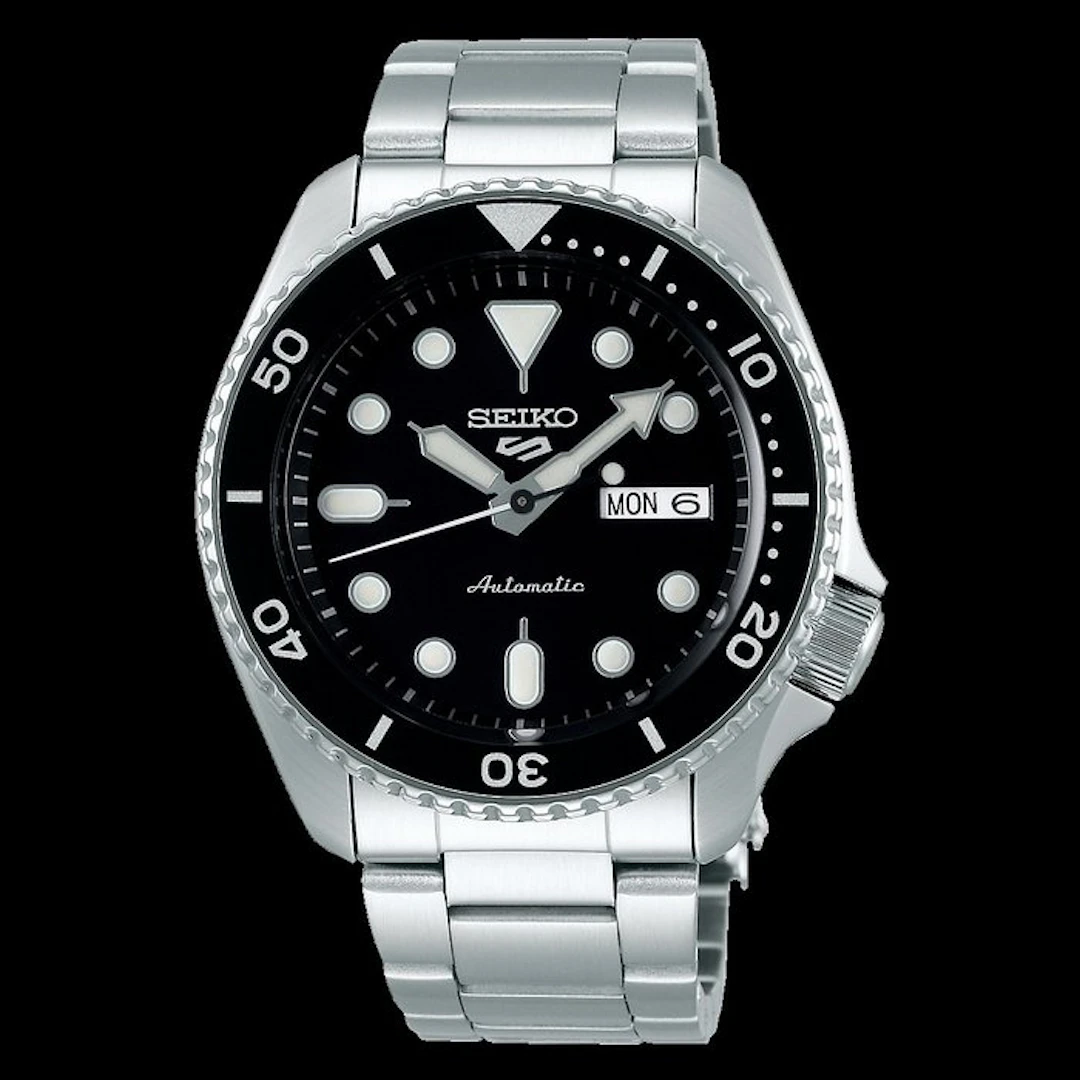 Seiko - Seiko Day-Date Sport Automatic Blak Dial Sub 100 - SRPD55K1