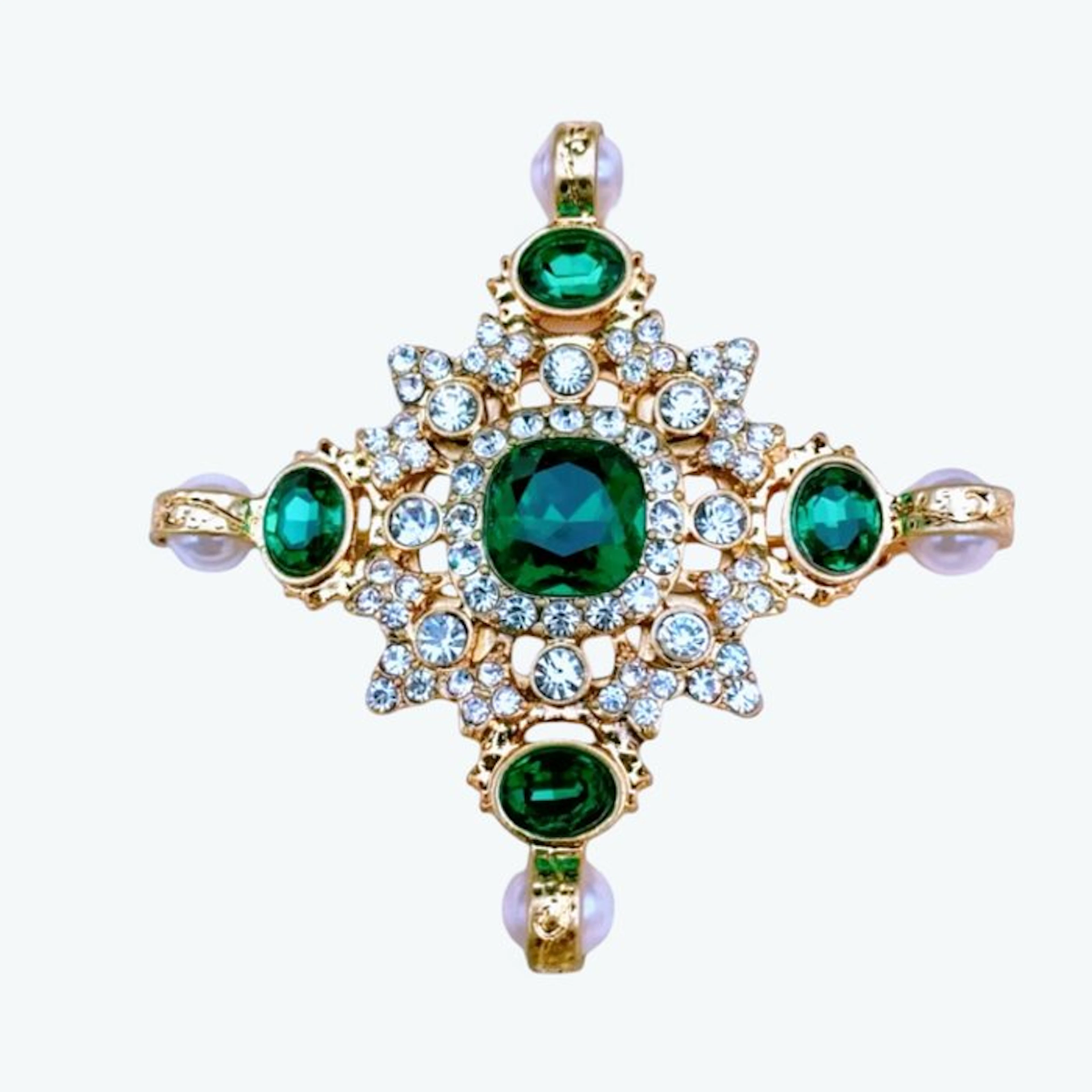 Kenneth Jay Lane - Gold-plated - Brooch - Maltese cross Iconic