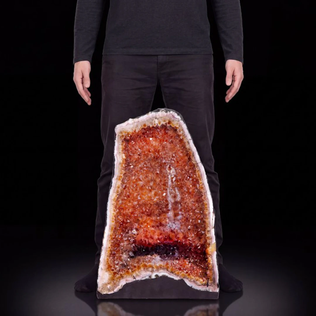 Vivid Citrine - Geode - 46x31x30 cm- 34 kg