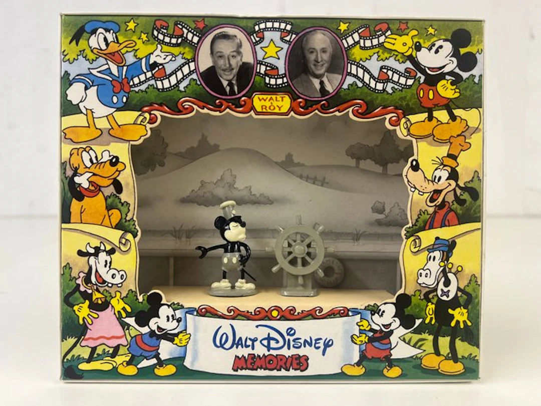 Walt & Roy Disney Memories Box mit Steamboat Willie - 1 Figure - Disney - 1988