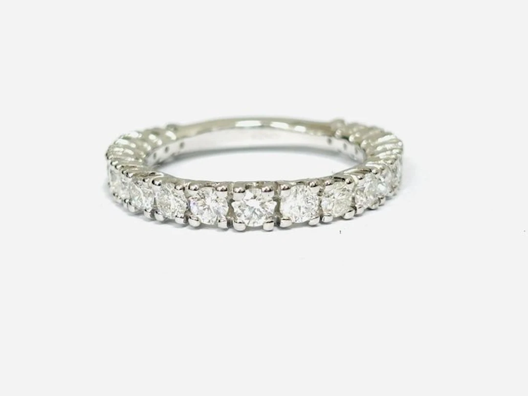 Ring - 18 kt. White gold - 2.50ct. tw. Diamond (Natural) - Made in Italy
