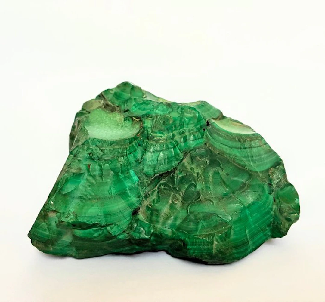 Malachite Rough - Height: 9 cm - Width: 13 cm- 2310 g - (1)
