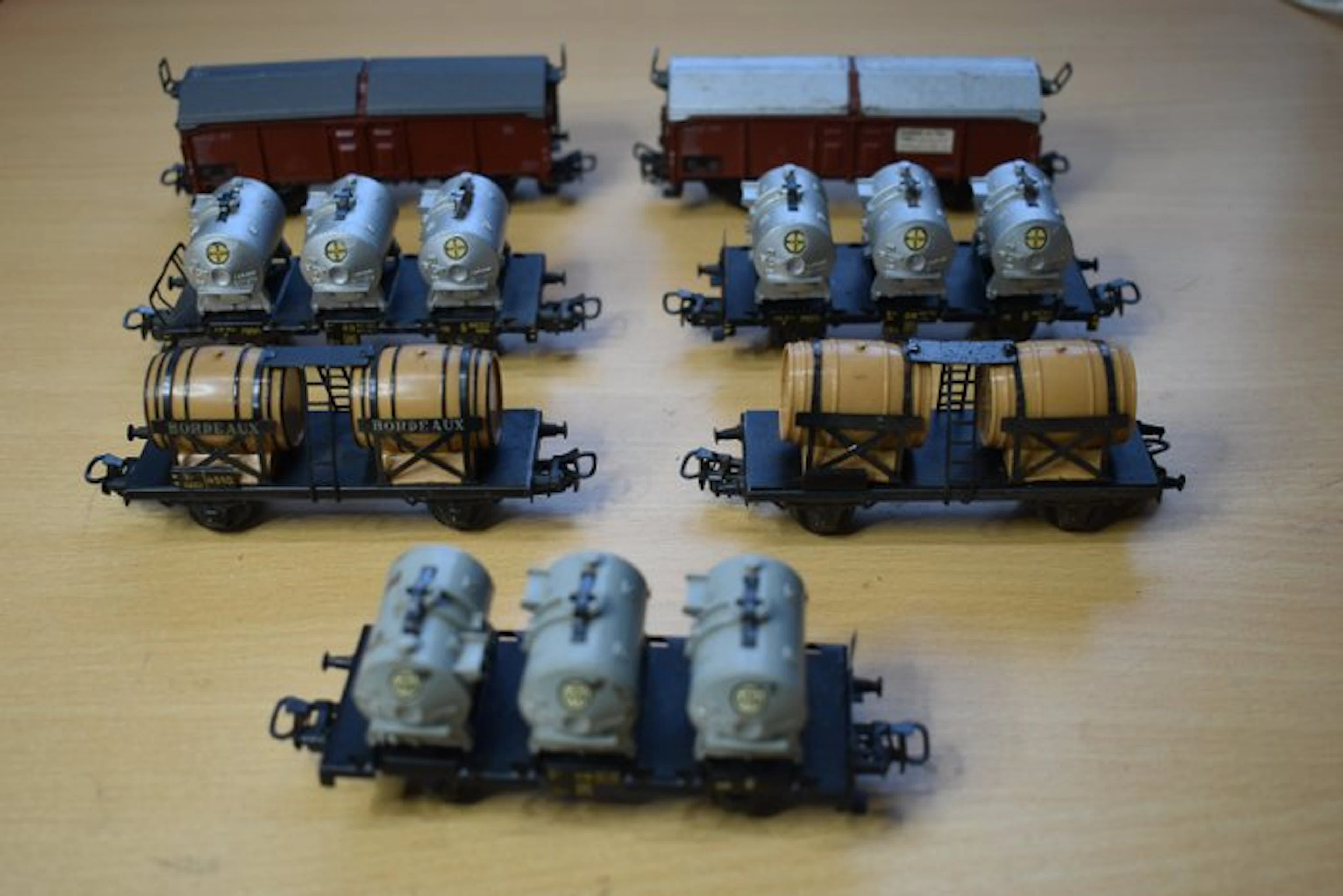 Märklin H0 - diverse - Model train freight wagon set (7)...