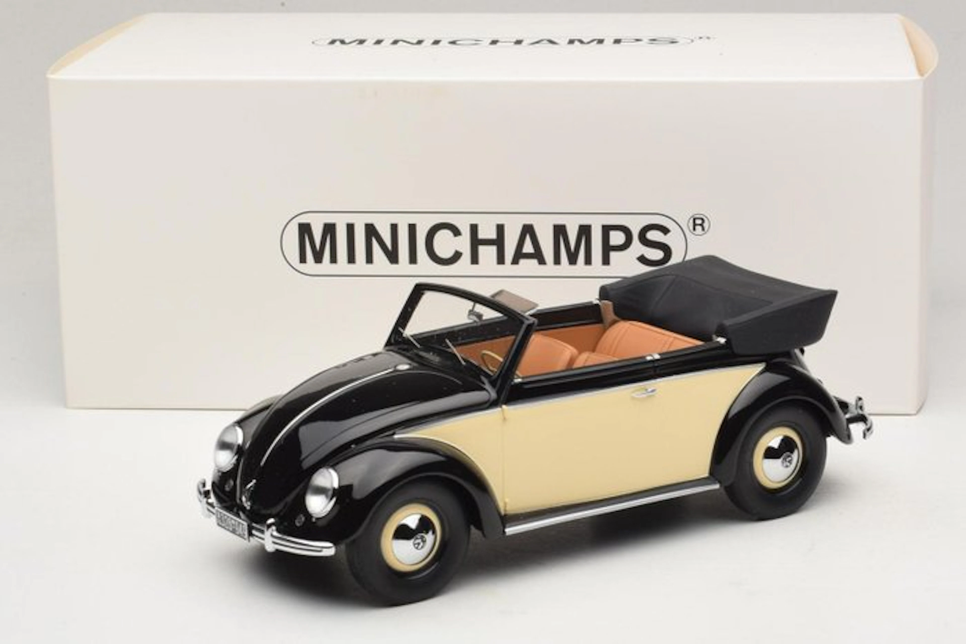 MiniChamps 1:18 - Model convertible car - Volkswagen Beetle Convertible 1949