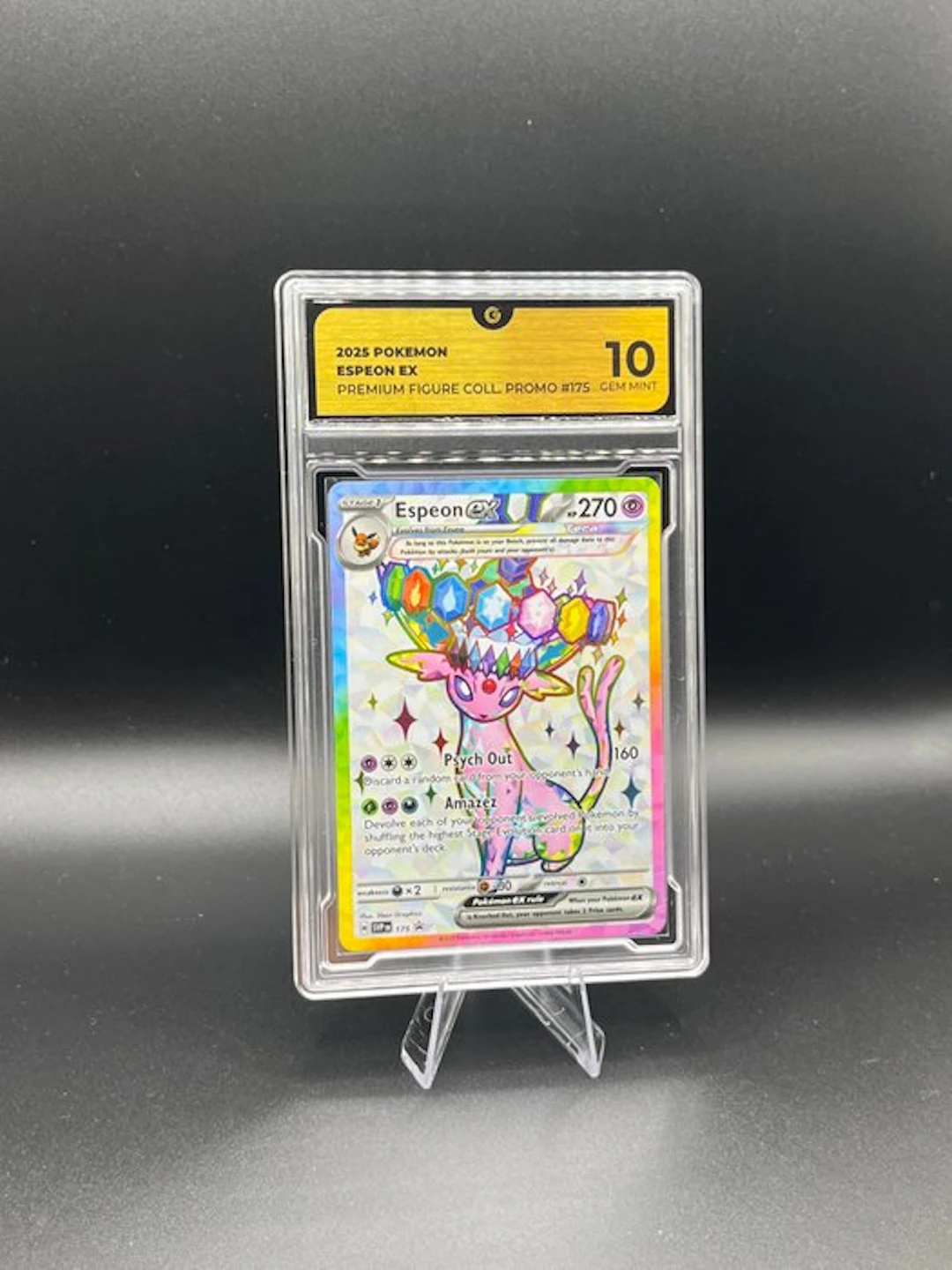 Pokémon - 1 Graded card - Espeon 175 Promo card - GG 10...
