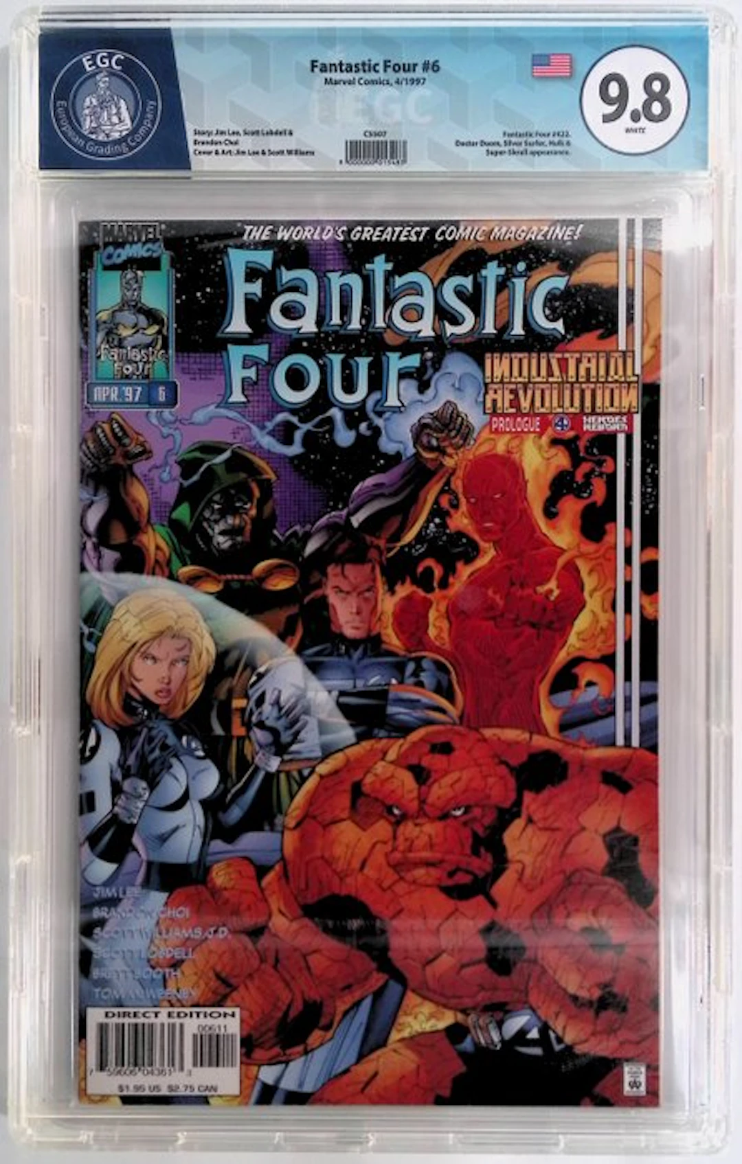 Fantastic Four #6 - EGC 9.8 - 1 Graded comic - First edition - 1997