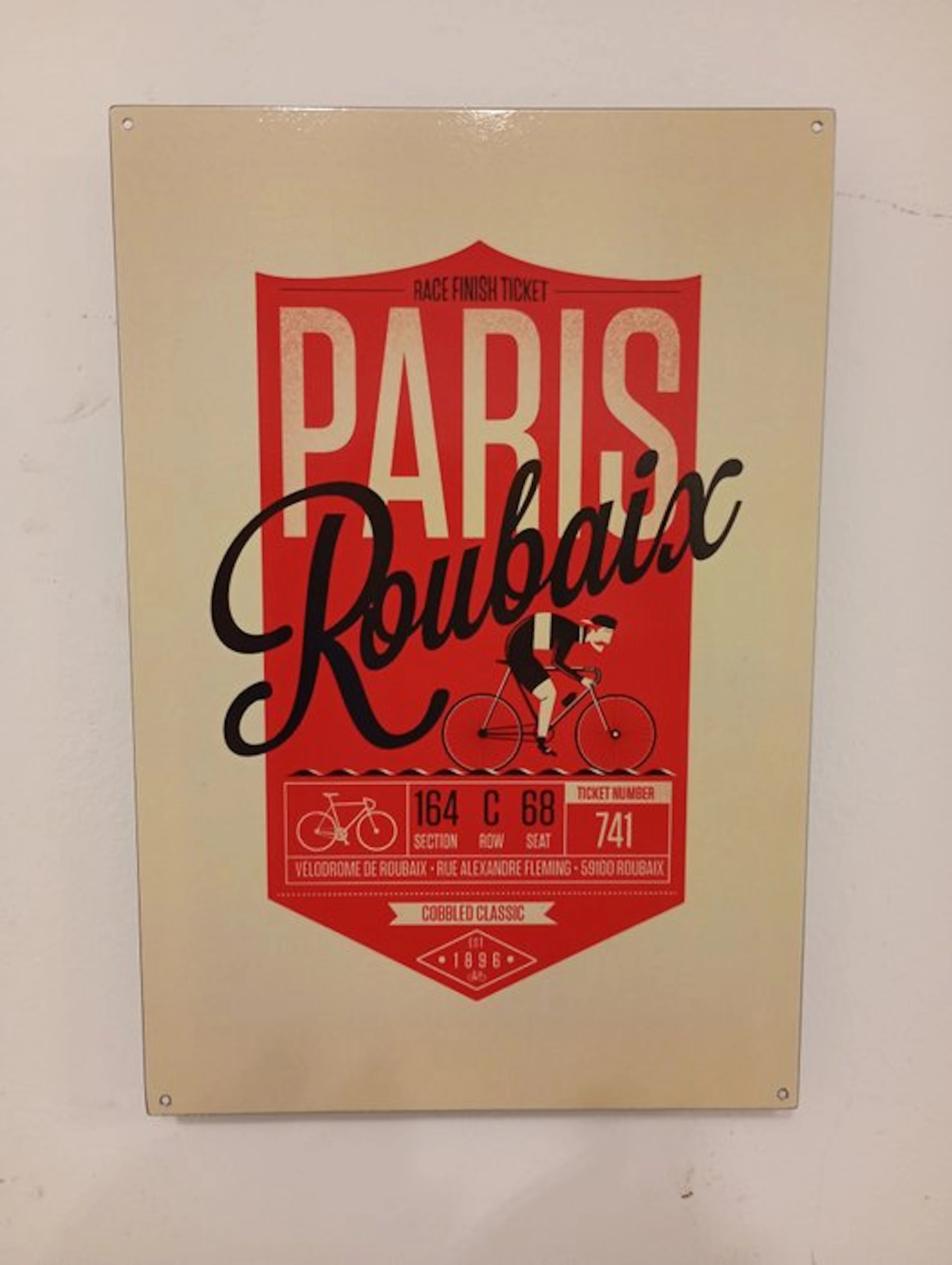 Paris Roubaix - Advertising sign - Metal