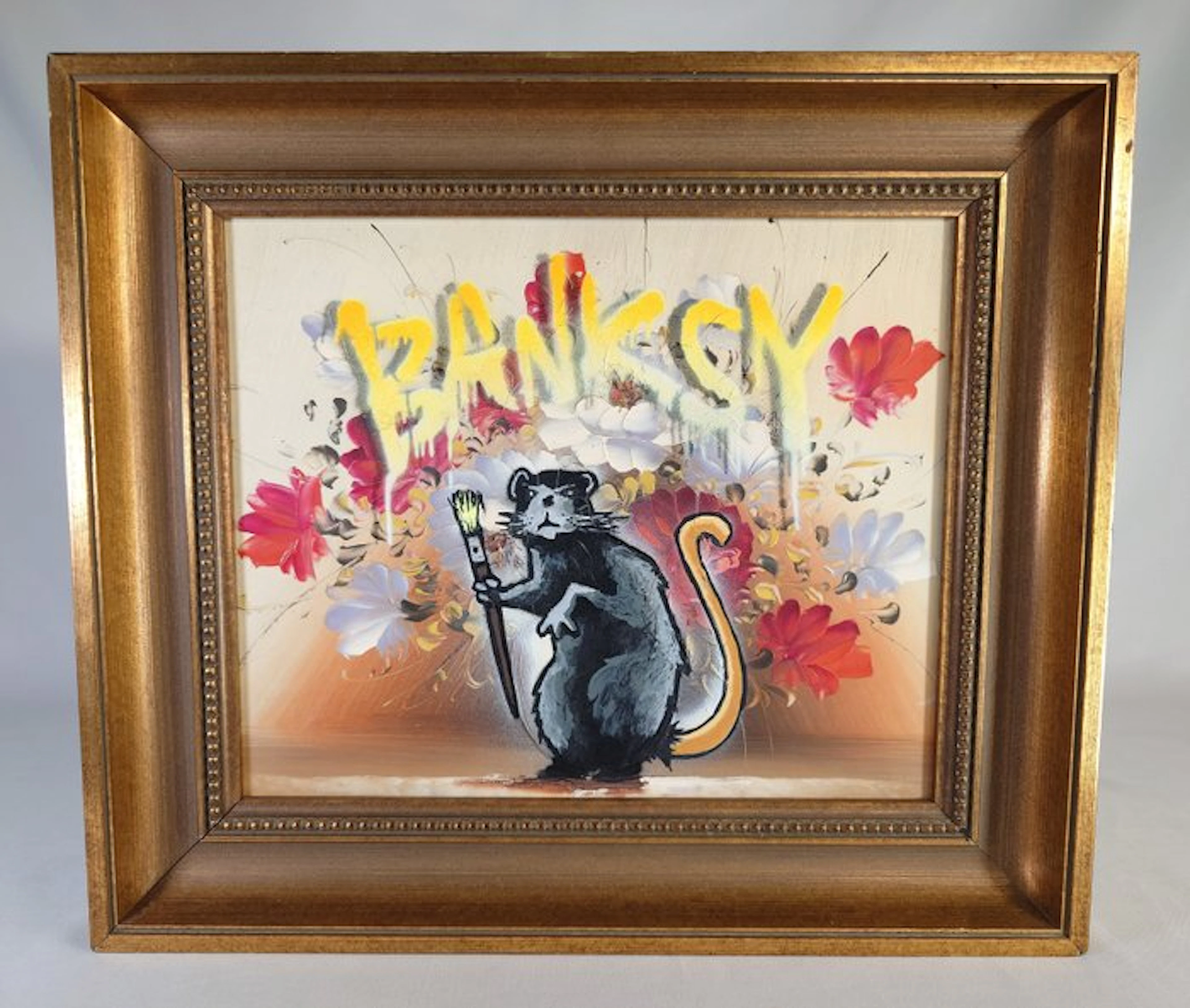 Fictional World (1980) - Banksy´s Rat with glowing Color