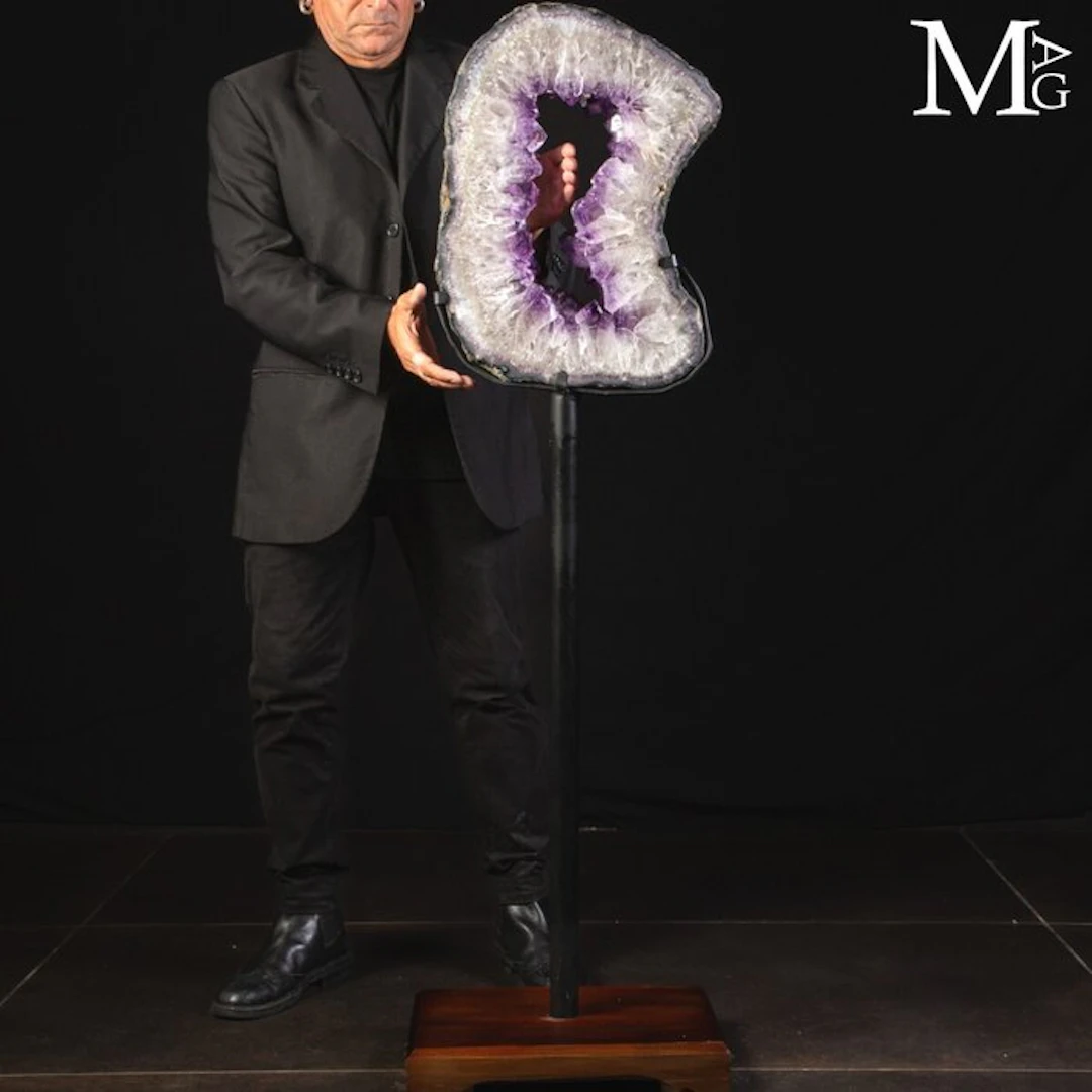 Extraordinary Amethyst Sectioned Geode - Deep Purple...