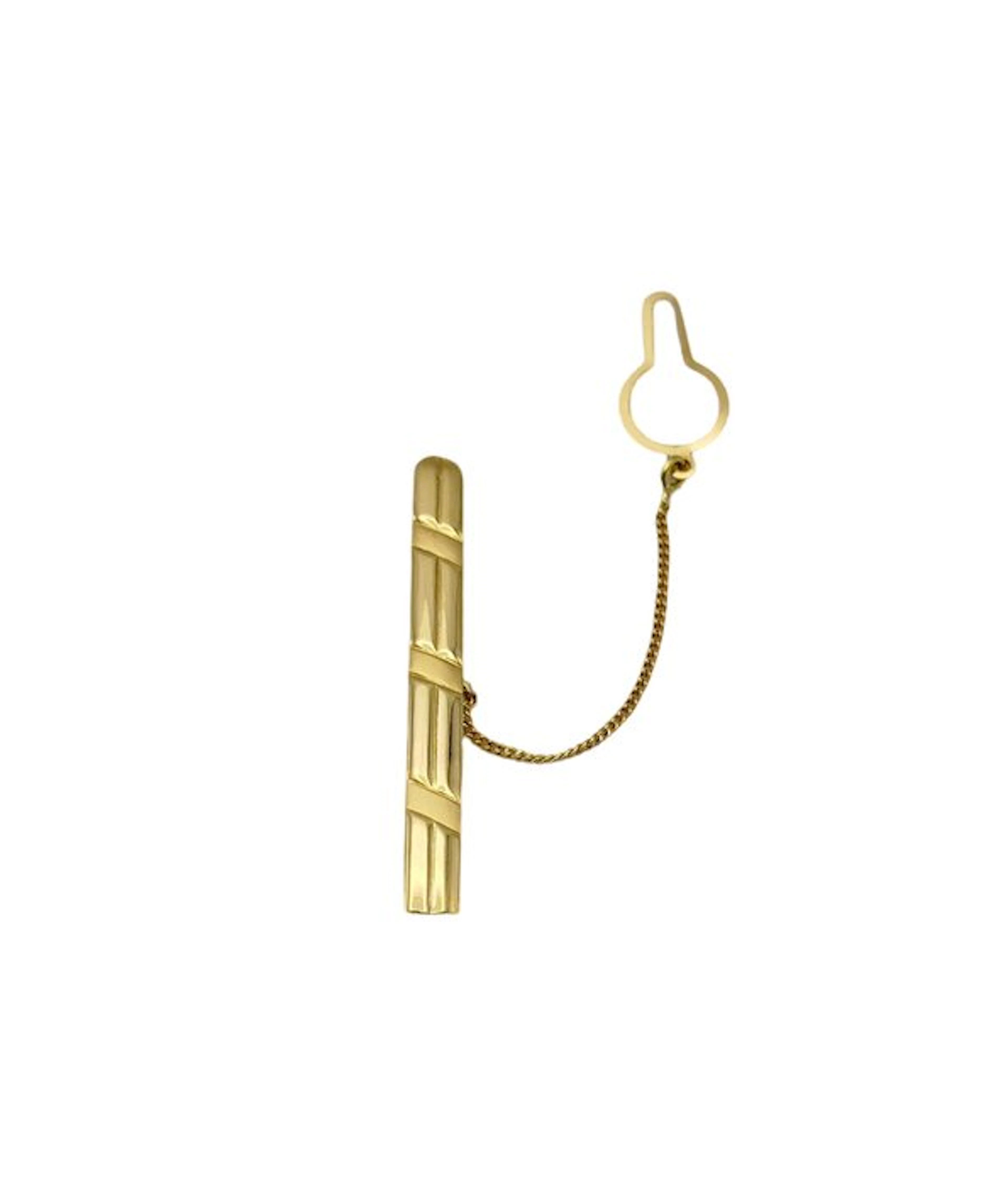 Tie clip - 18 kt. Yellow gold