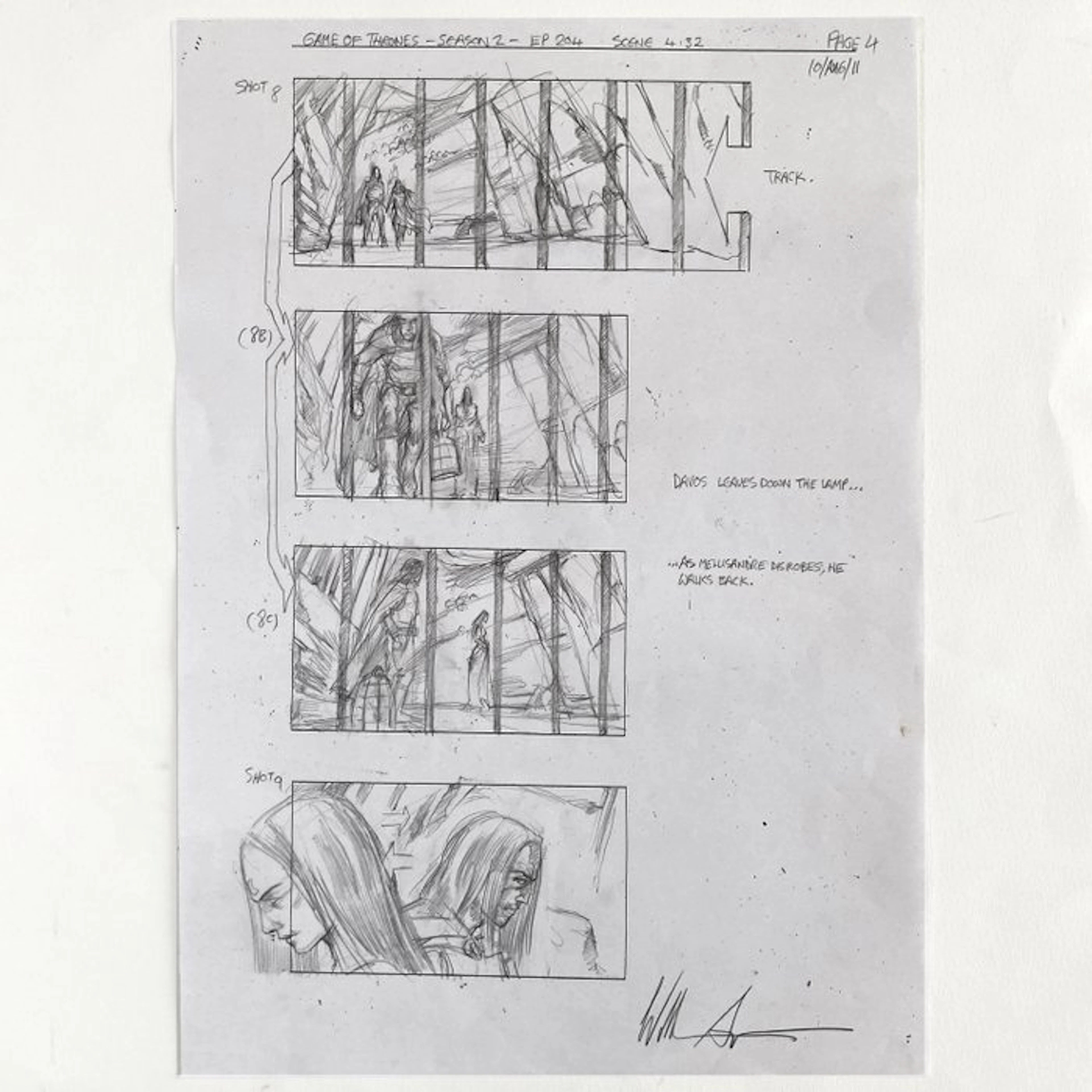 Game of Thrones - Original Storyboard Production Art...