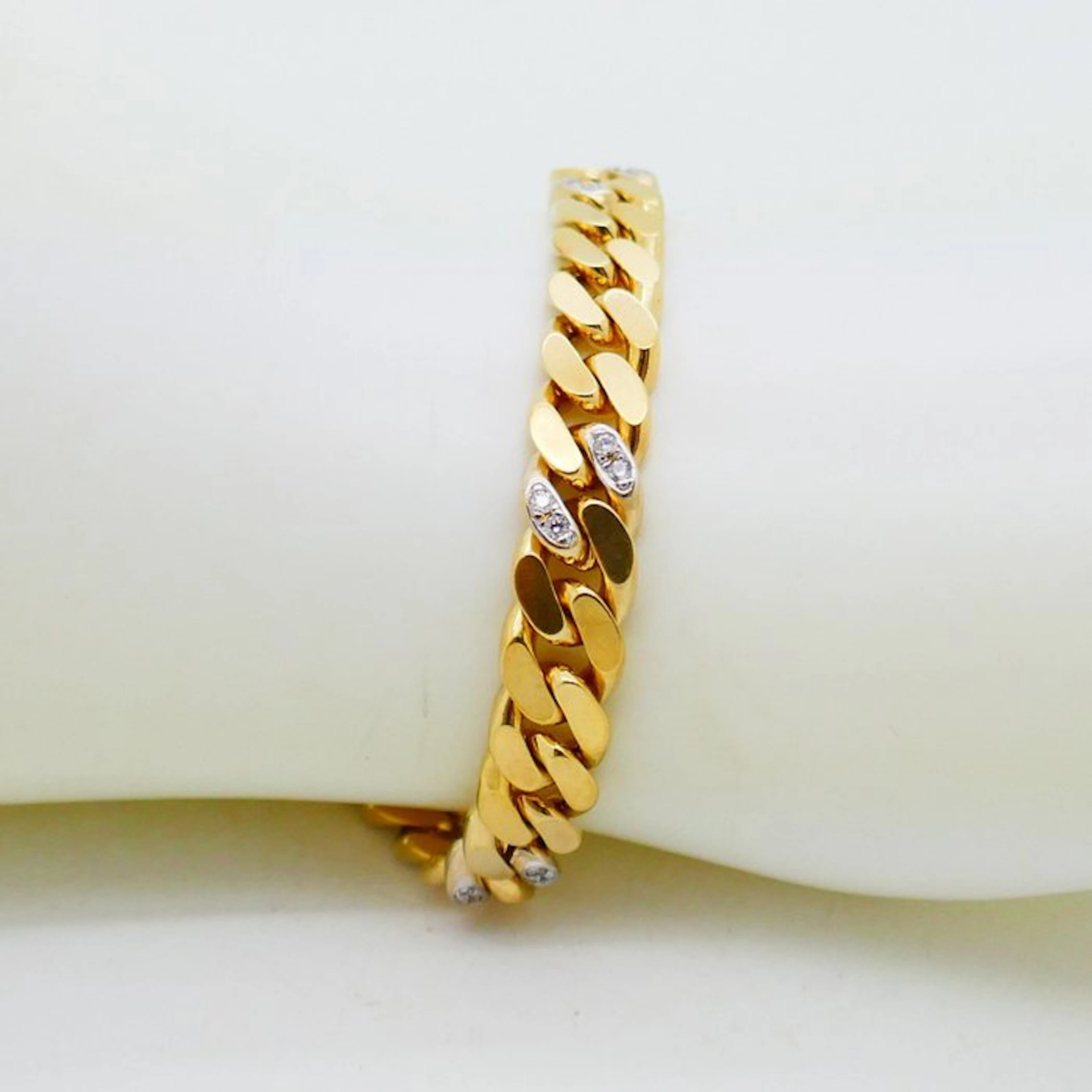 No reserve price - Bracelet Silver, Gold-plated