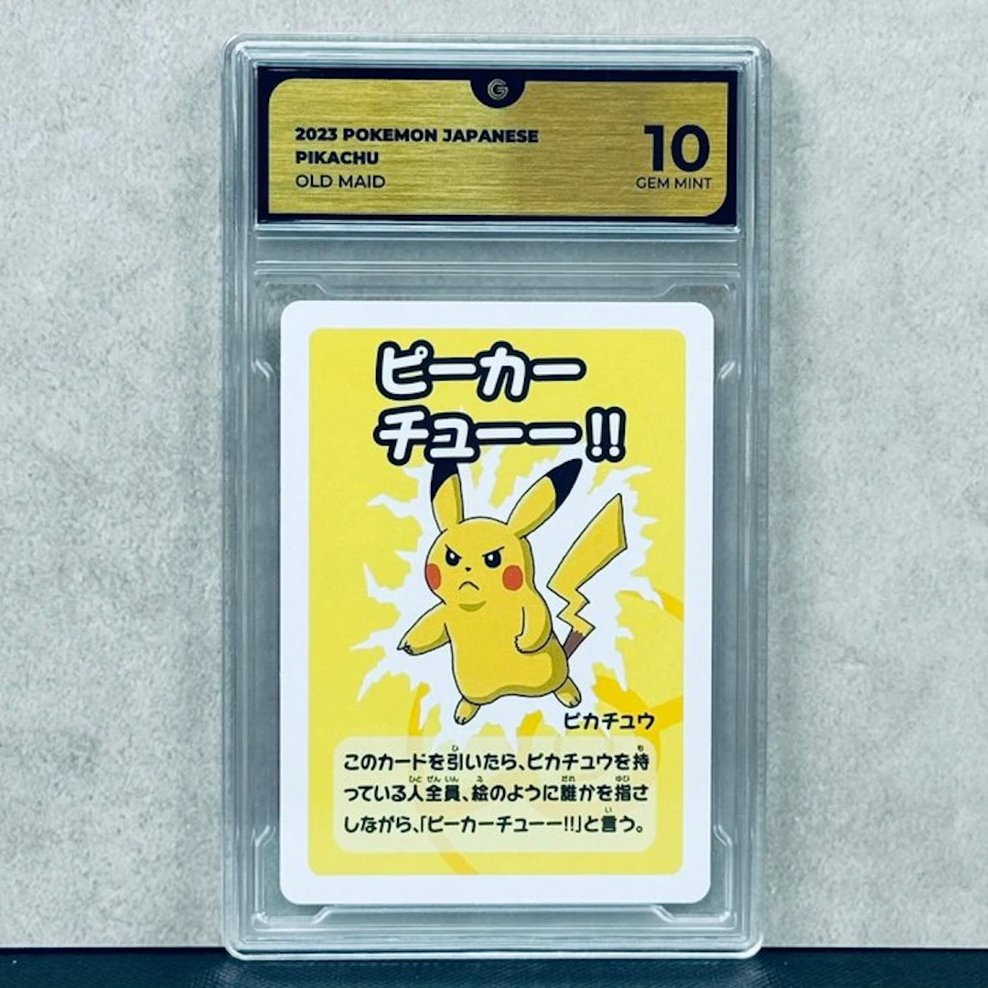 Pokémon Graded card - Pikachu 2023 Pokemon Japanese Old Maid - Pokémon - GG 10