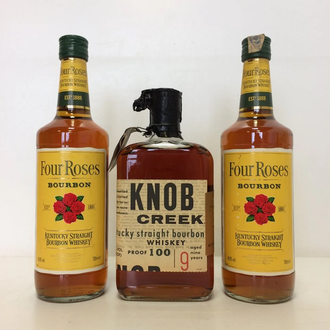 Four Roses 80 Proof + Knob Creek 9yo 100 Proof - Kentucky...