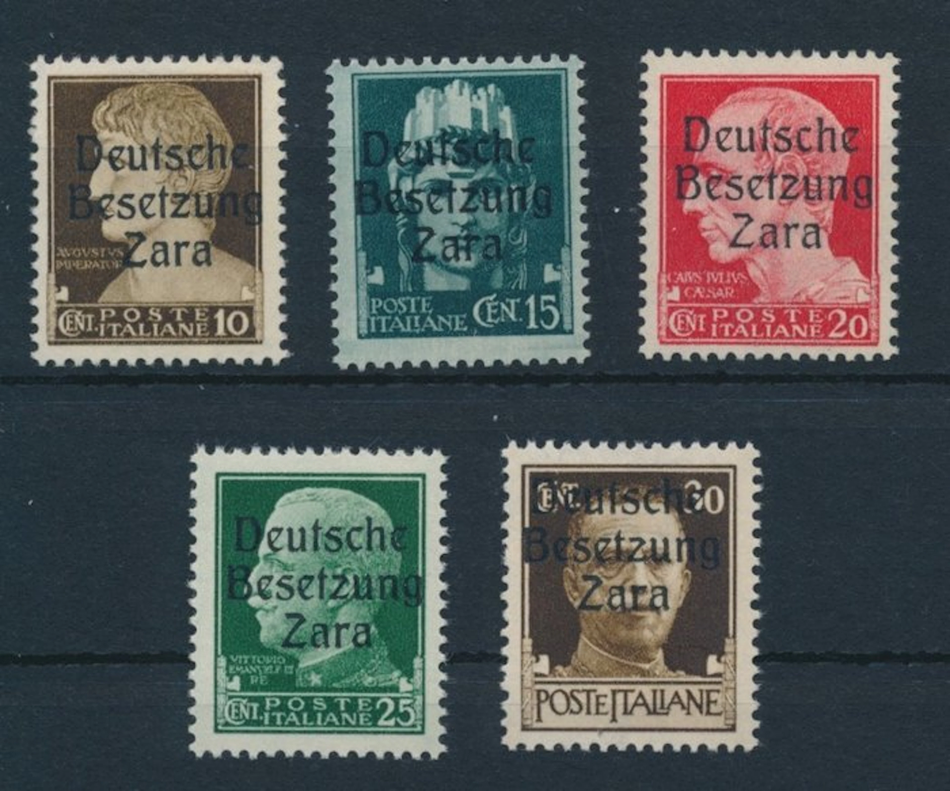 German Empire - Occupation of Zara 1943 - Italian postage...