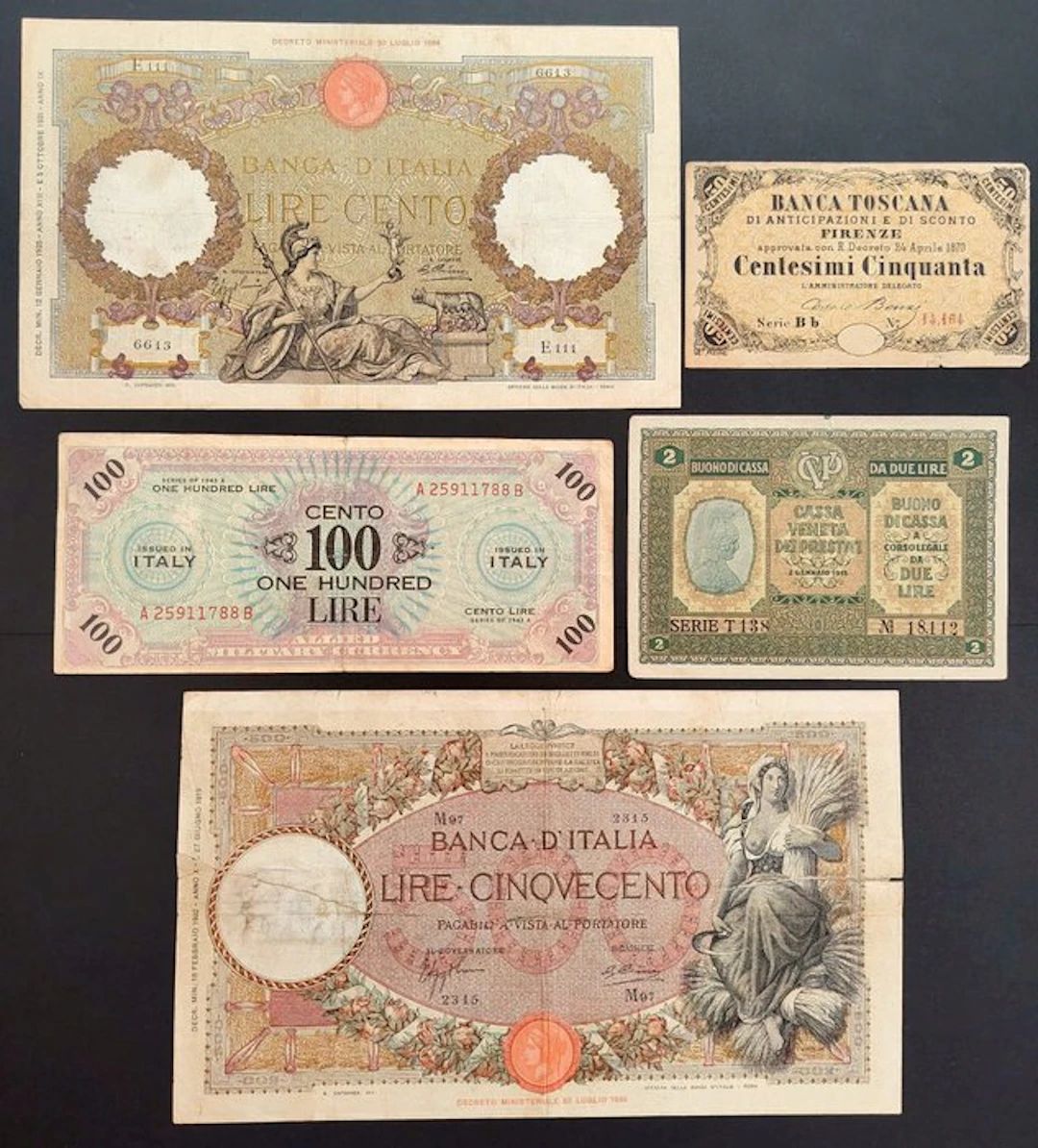 Italy. 500 Lire Mietitrice