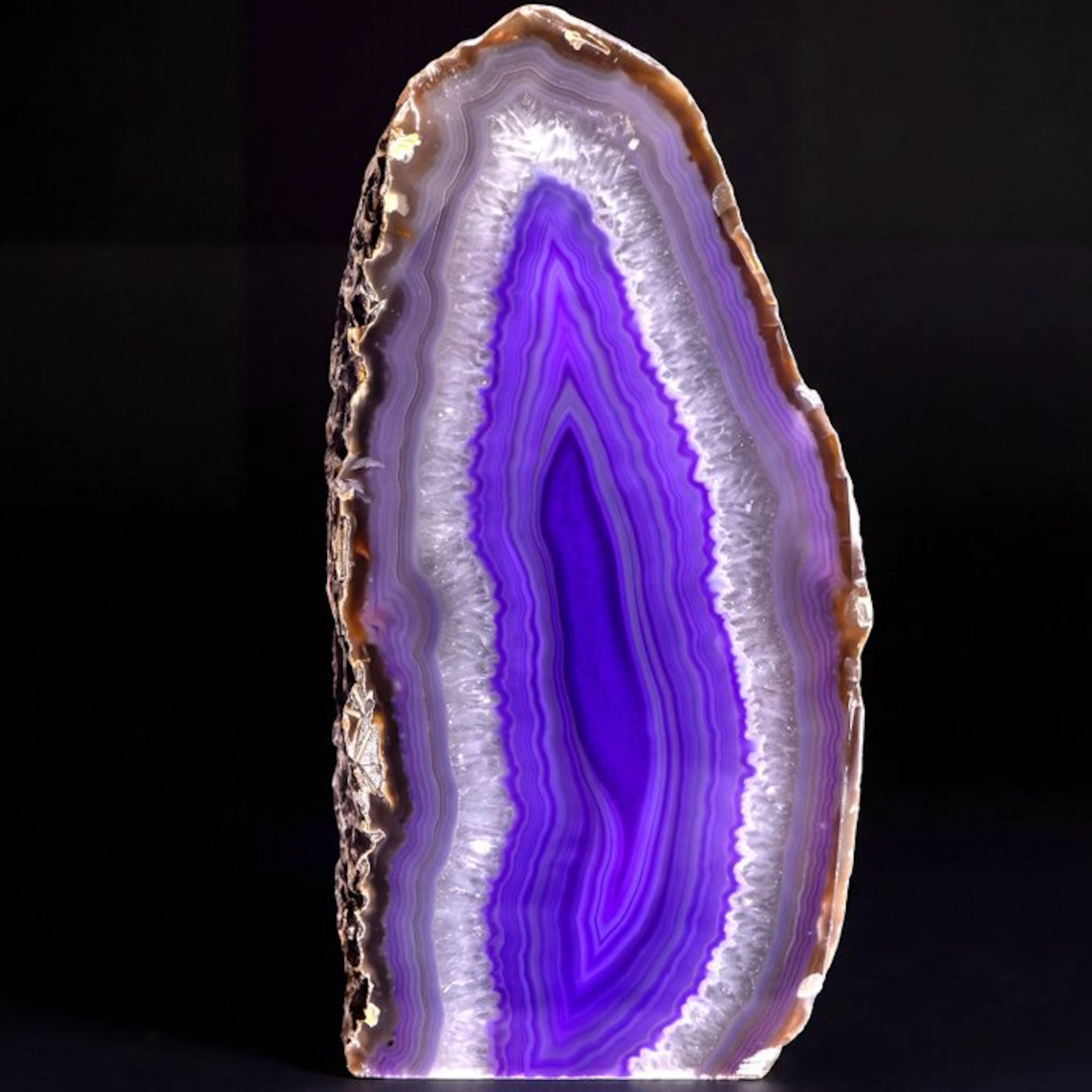 XL Purple Agate - 19x9x8 cm - Geode- 2 kg