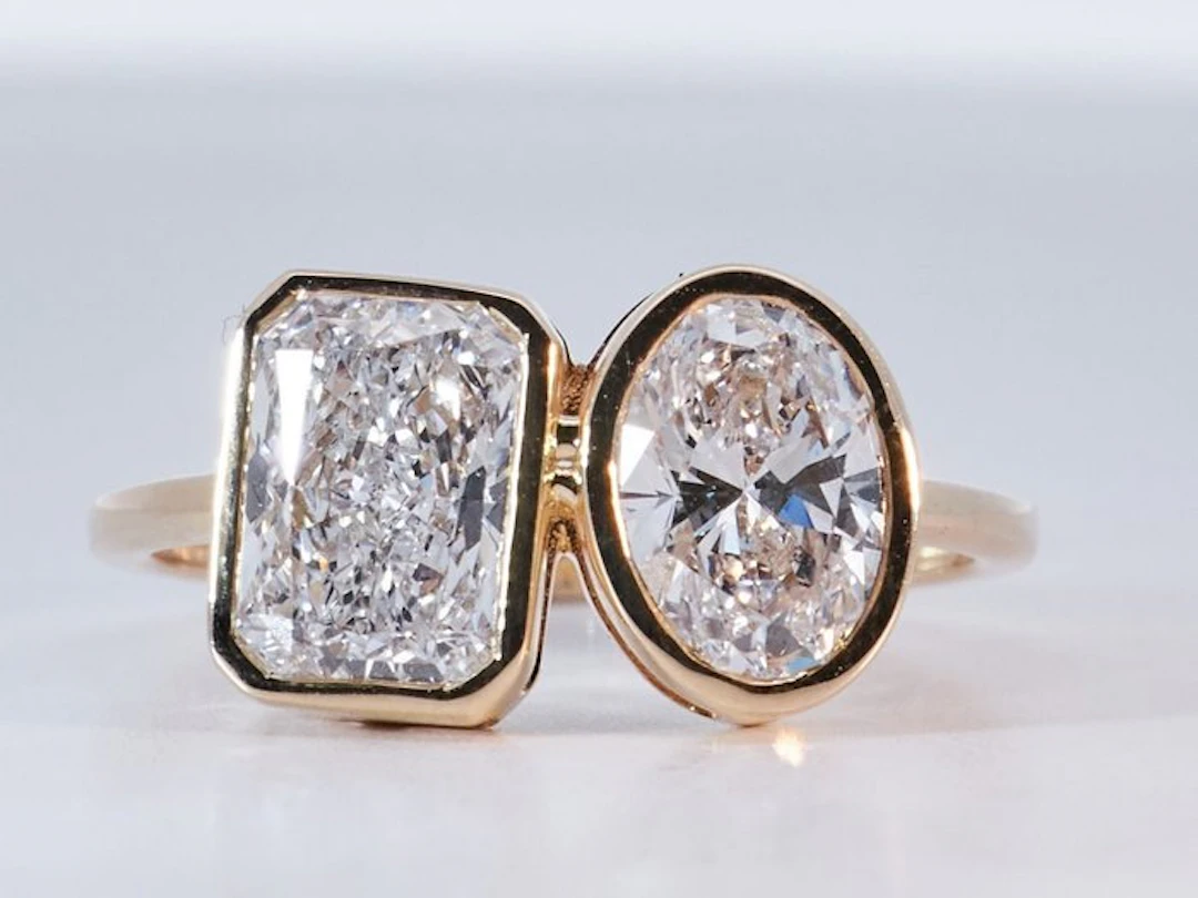 No reserve price - Ring - 14 kt