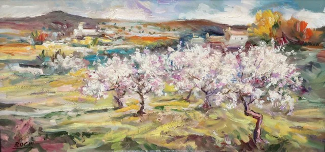 Spanish school (XX) - Almendros en flor - NO RESERVE