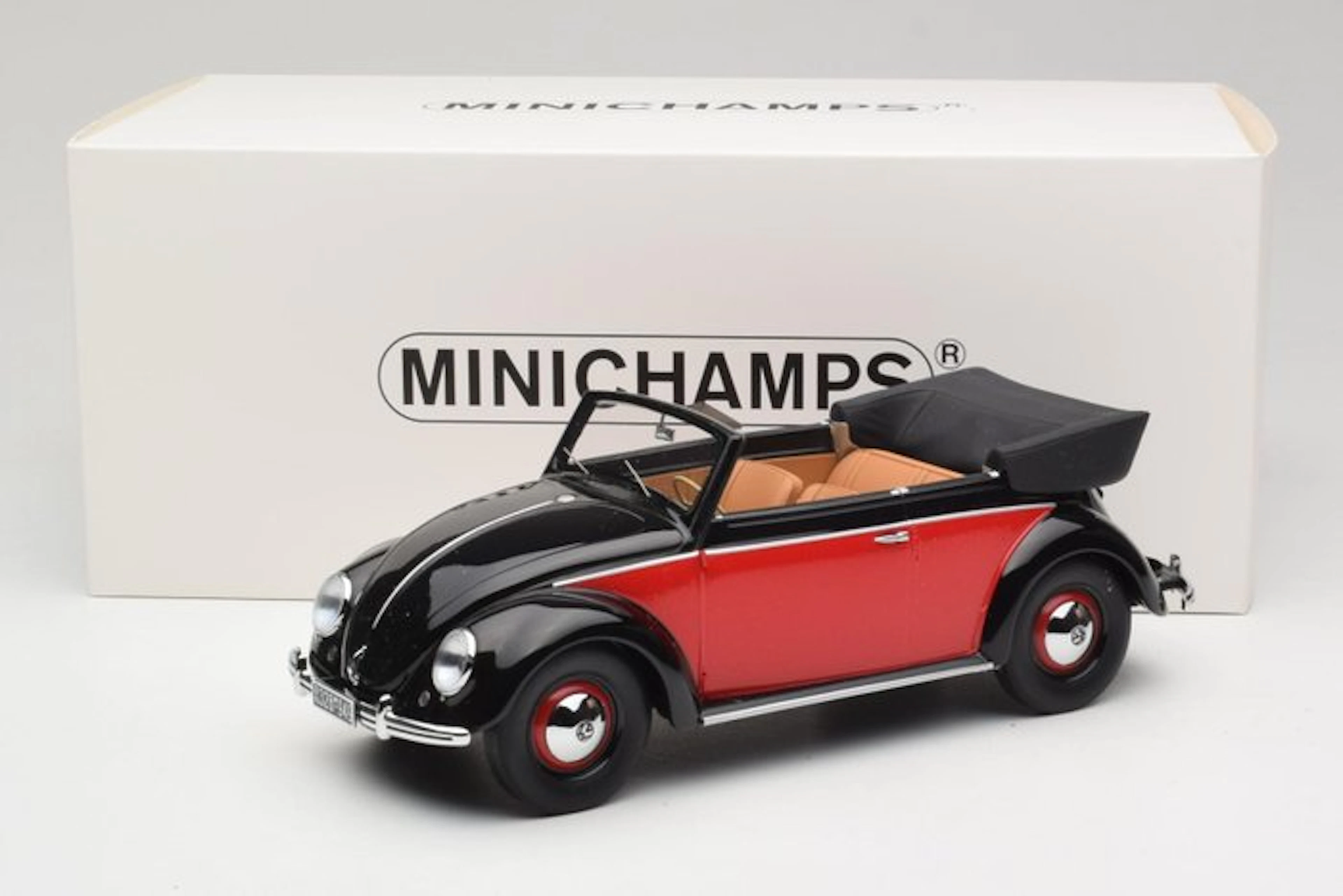 MiniChamps 1:18 - Model convertible car - Volkswagen Beetle Convertible 1949