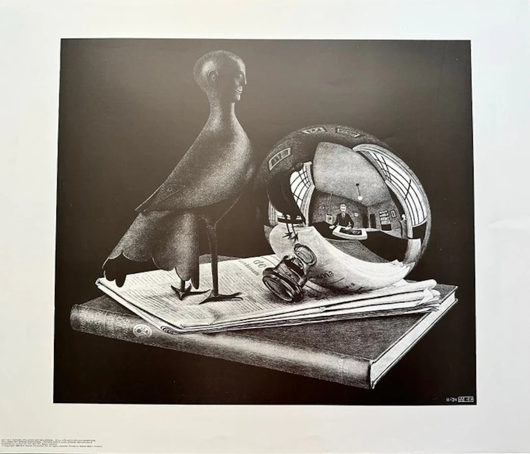 Maurits Cornelis Escher (1898-1972) - Still life with reflecting sphere