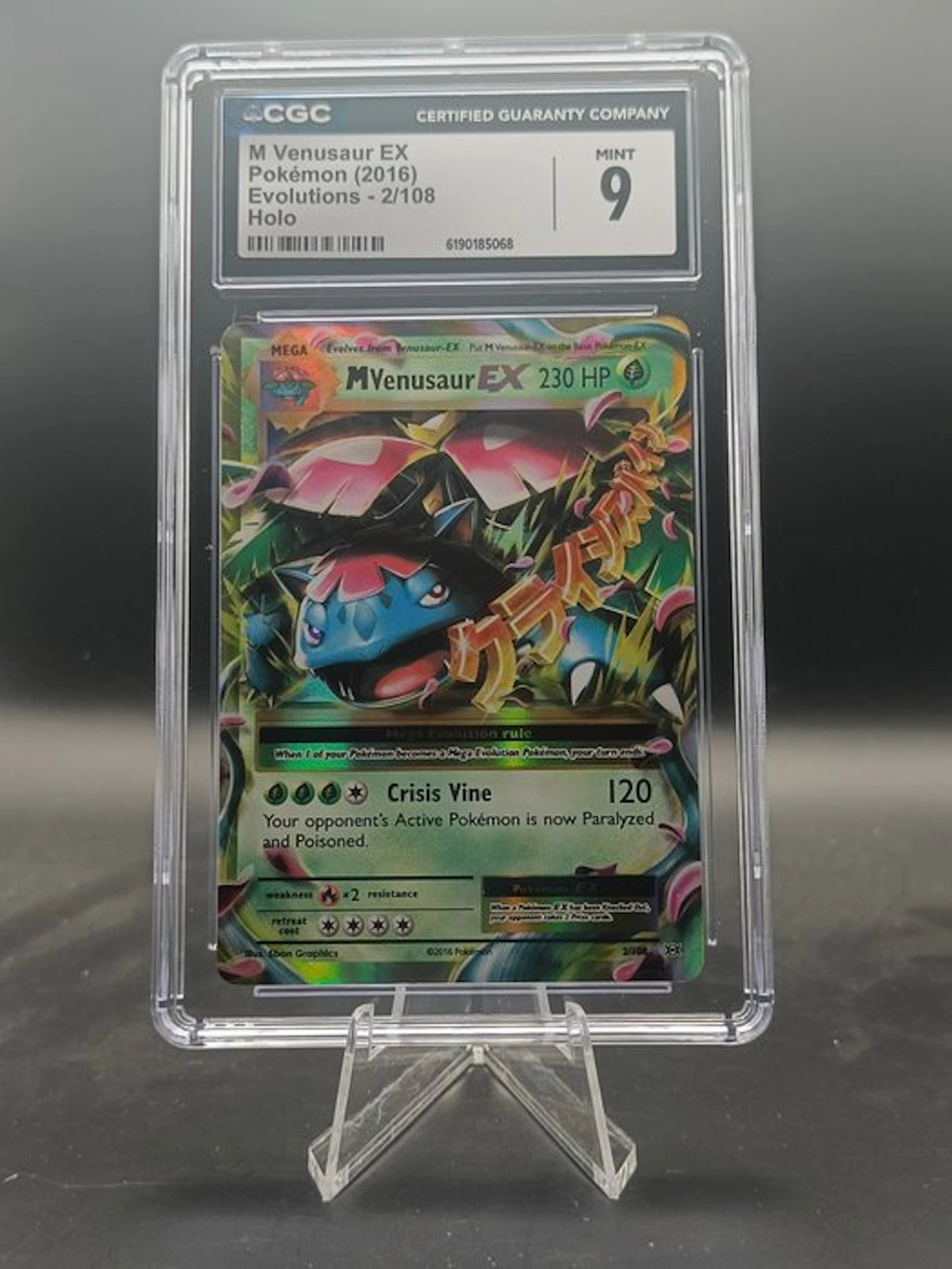 2016 Pokémon M Venusaur EX #2 Holo Graded card - CGC 9