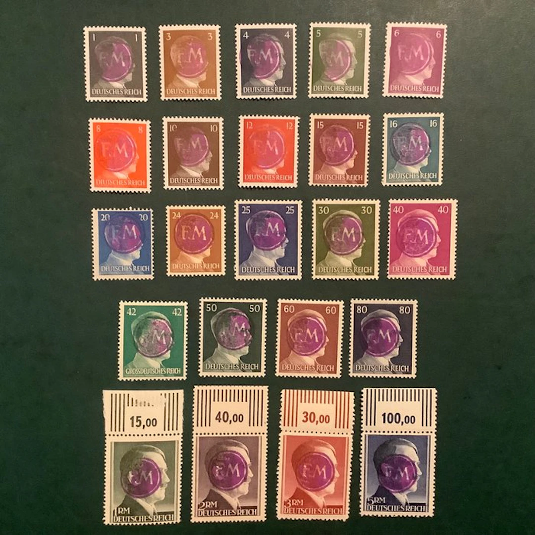 Germany - Local postal areas 1945 - Fredesdorf: full...