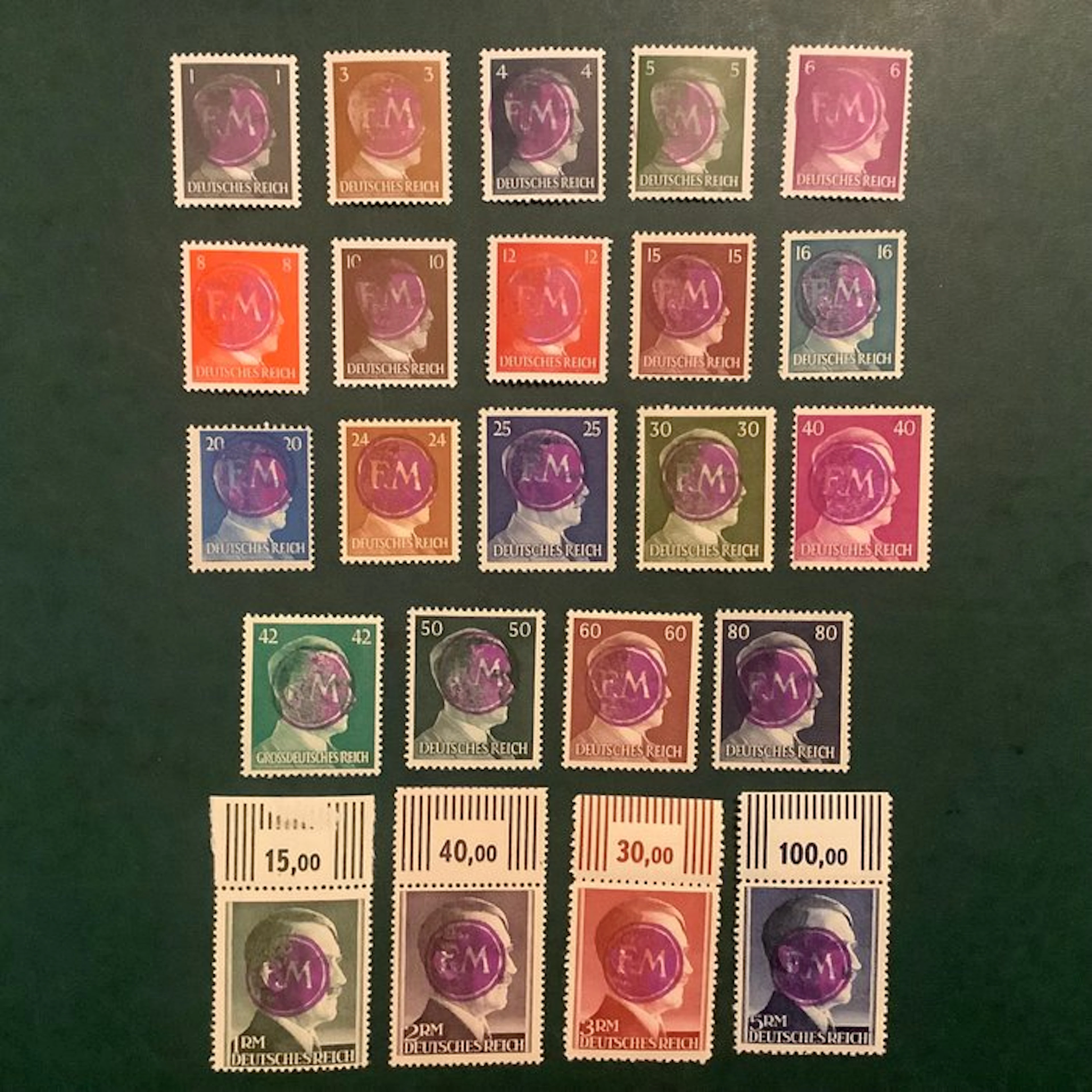 Germany - Local postal areas 1945 - Fredesdorf: full...