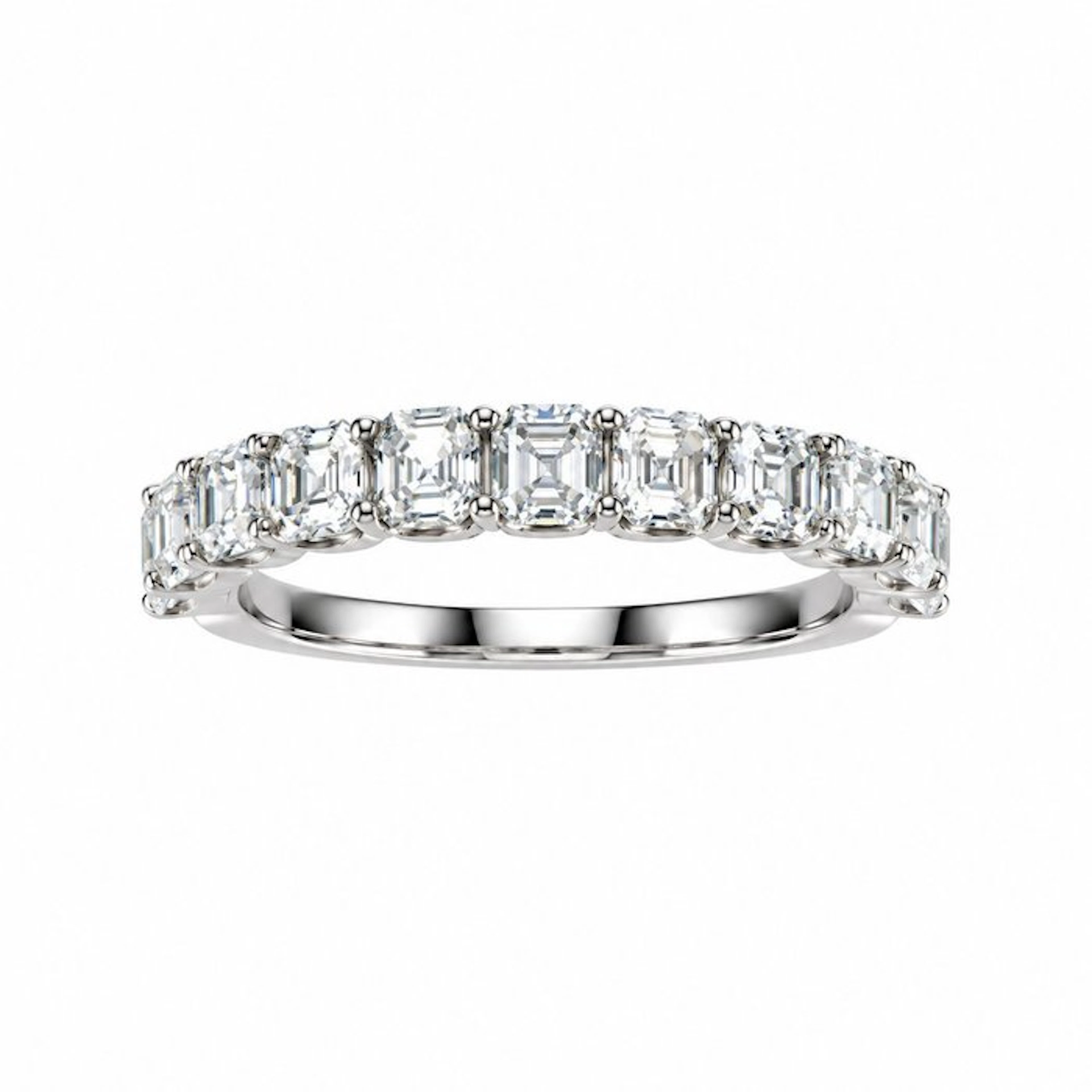 No reserve price - Ring - 14 kt. White gold - 2.07ct. tw. Diamond (Lab-grown)
