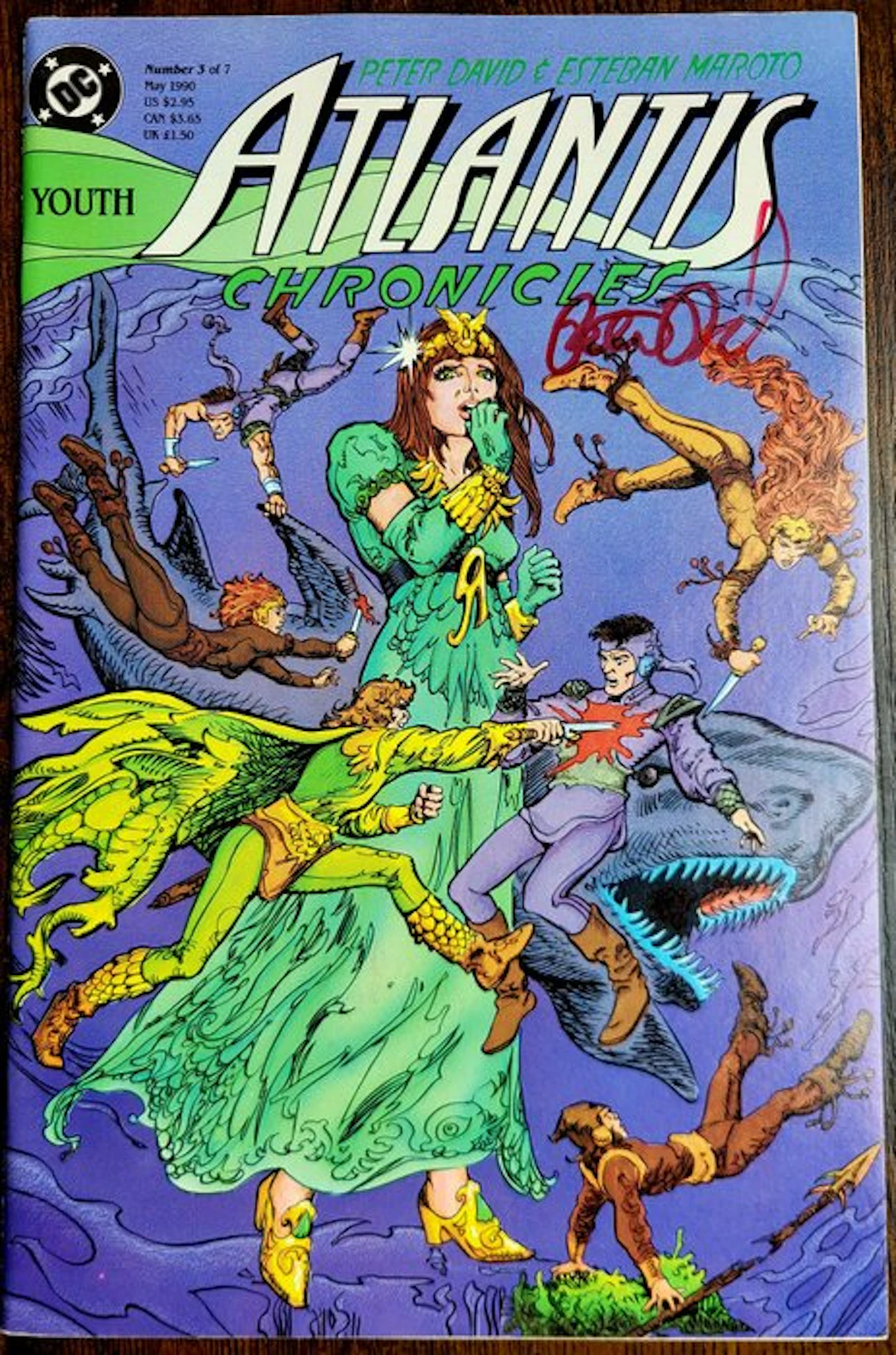 Atlantis Chronicles #3 1990 Vintage Comics - Signed by...