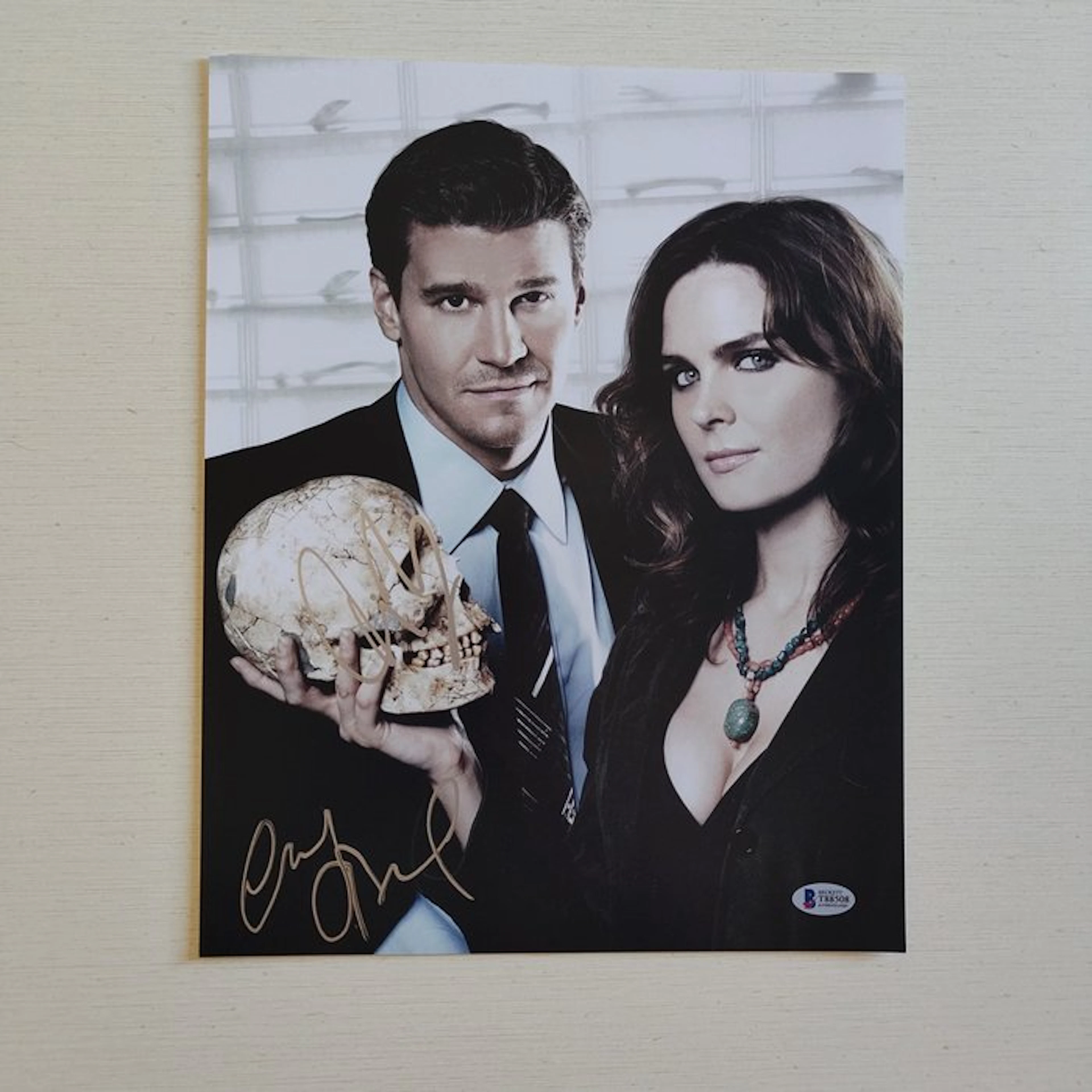 Bones - David Boreanaz & Emily Deschanel – Dual Signed...