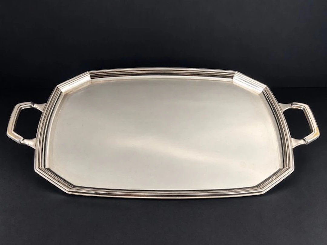 Wellner AlpaDur - Tray - octagonal shape - Silverplated