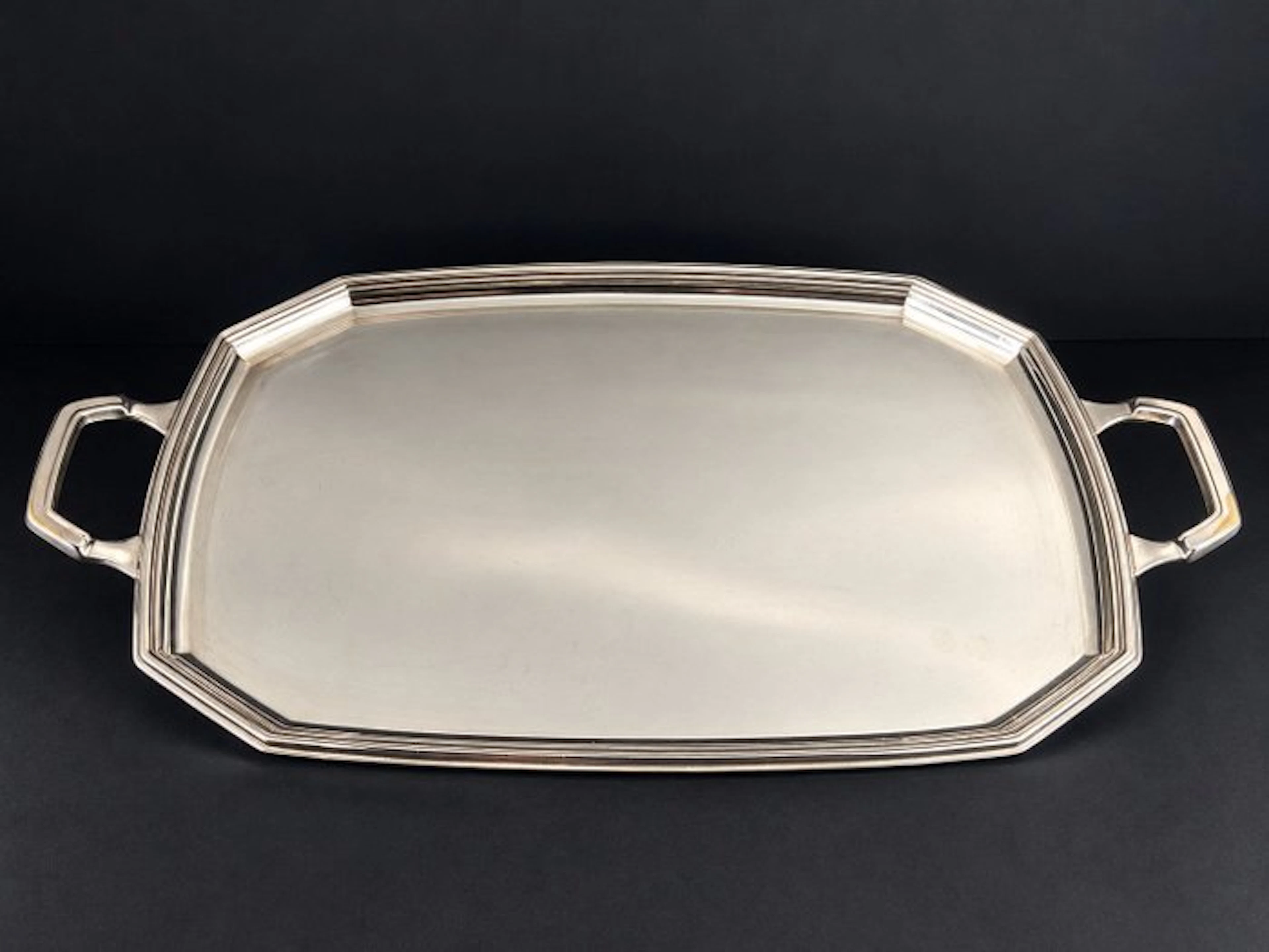Wellner AlpaDur - Tray - octagonal shape - Silverplated