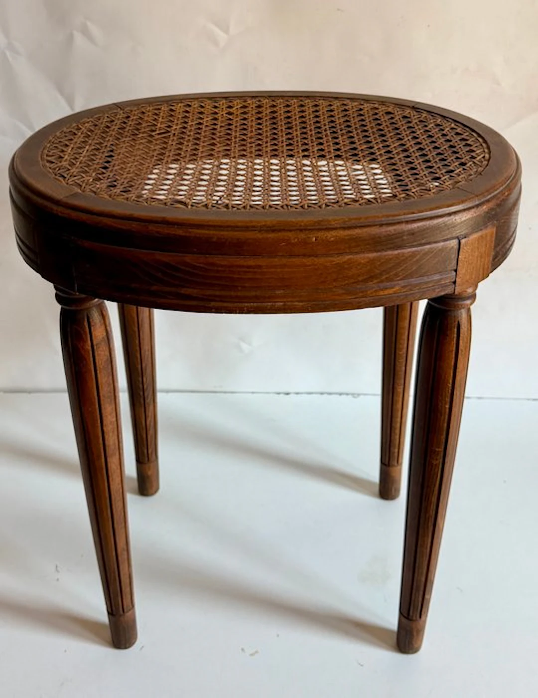 Ottoman - French stool in Louis XVI style with a Viennese-style seat