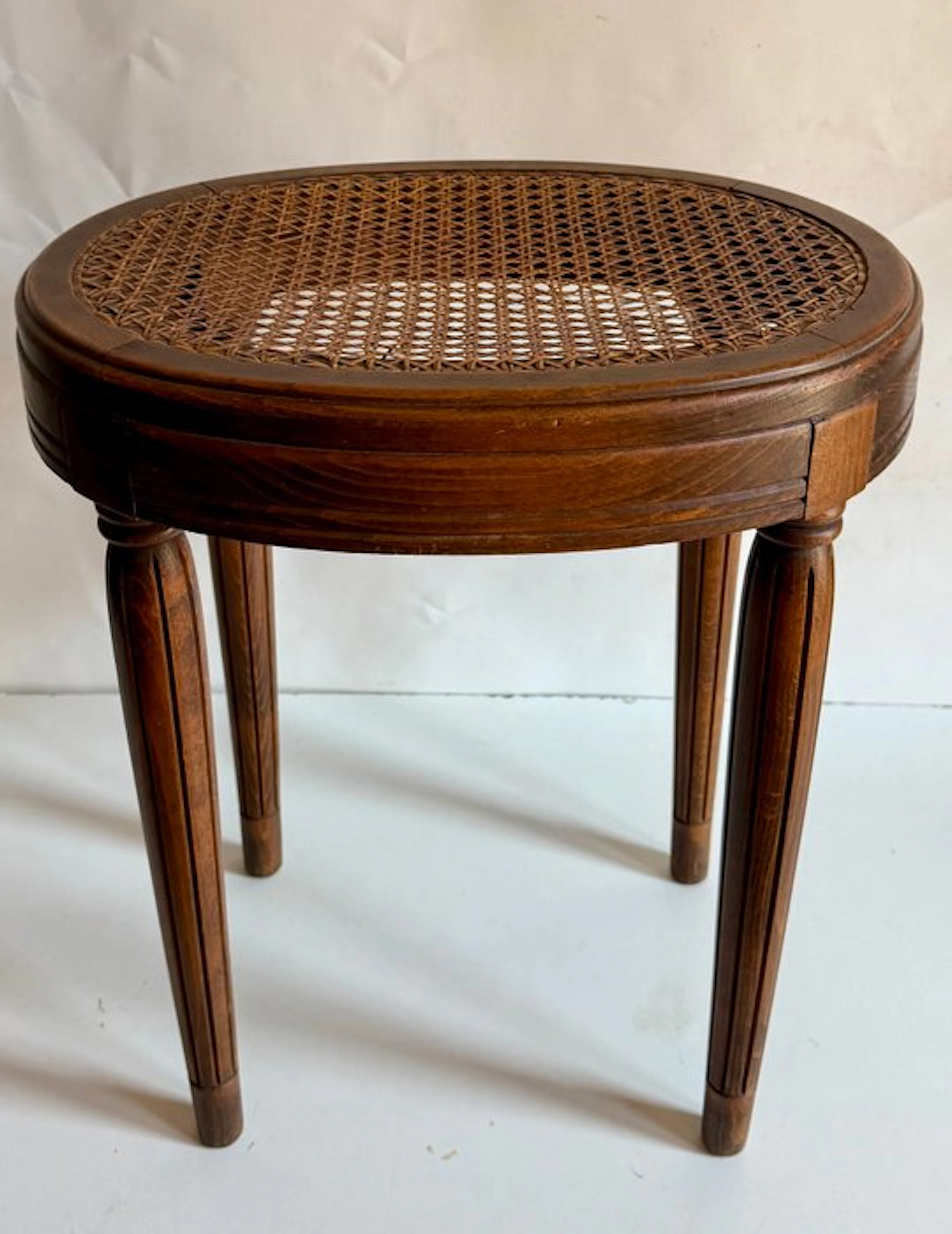 Ottoman - French stool in Louis XVI style with a Viennese-style seat