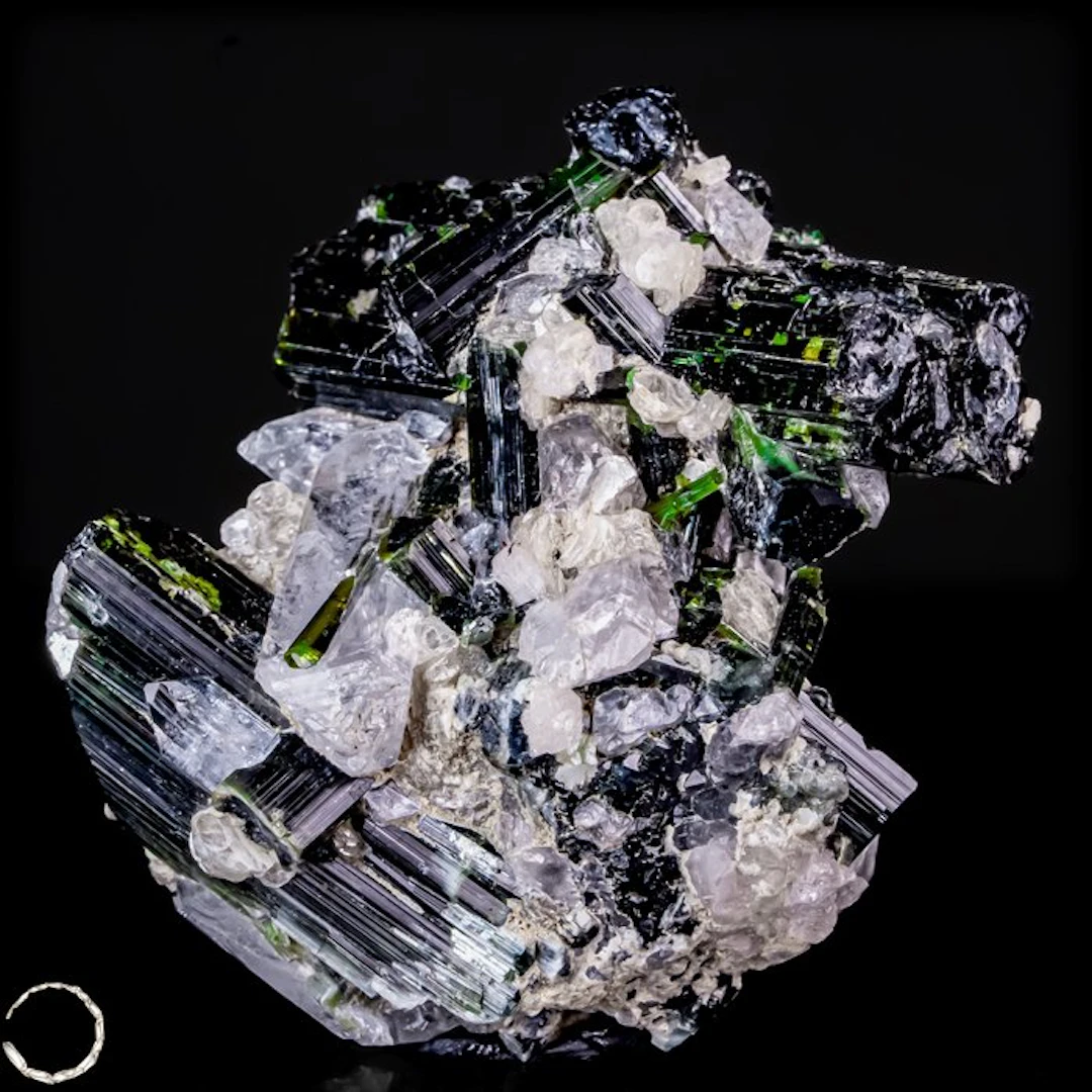 Green Tourmaline on Matrix – Intense color meets...
