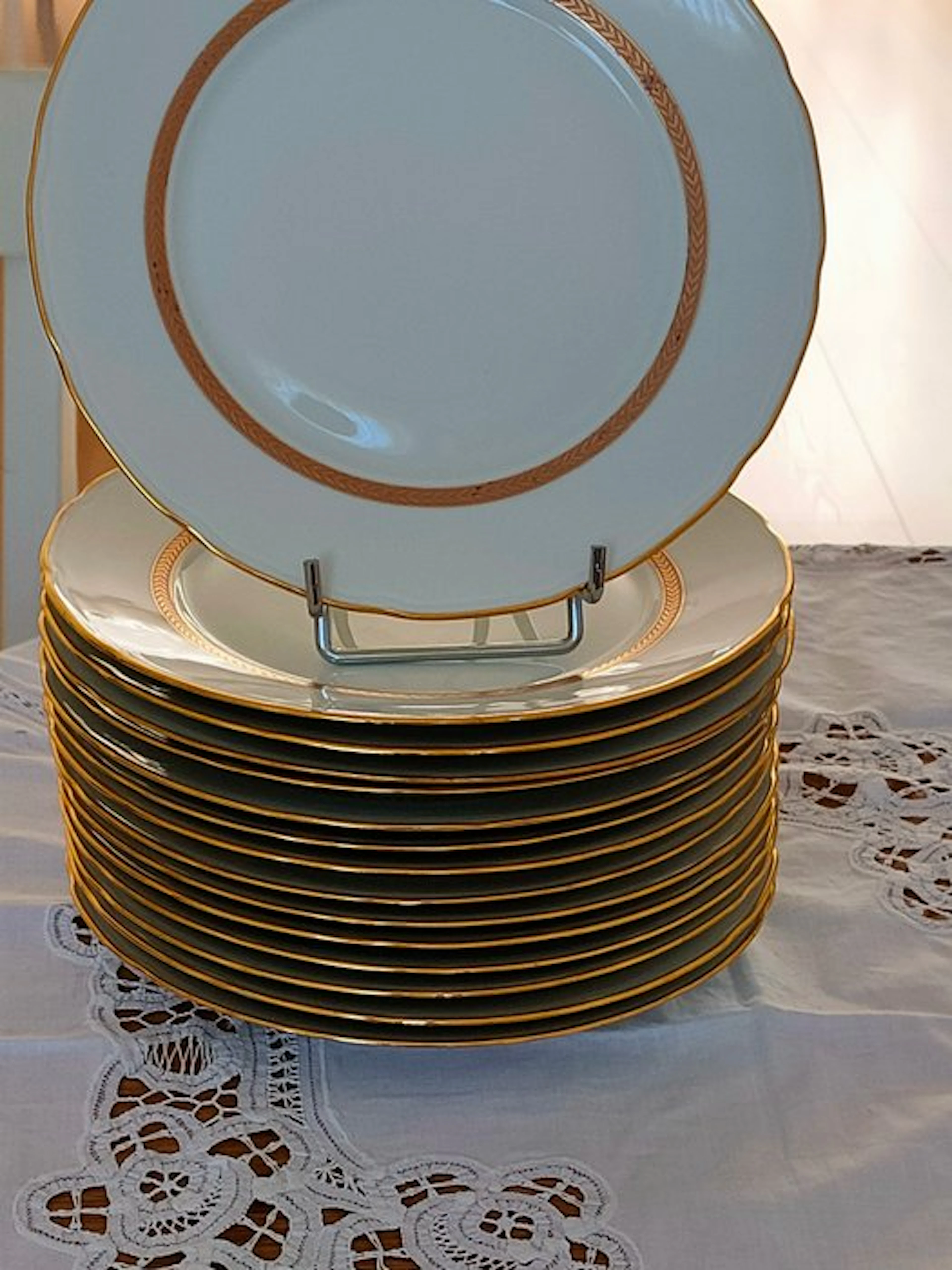 Plate (15) - Porcelain - Limoges plates.