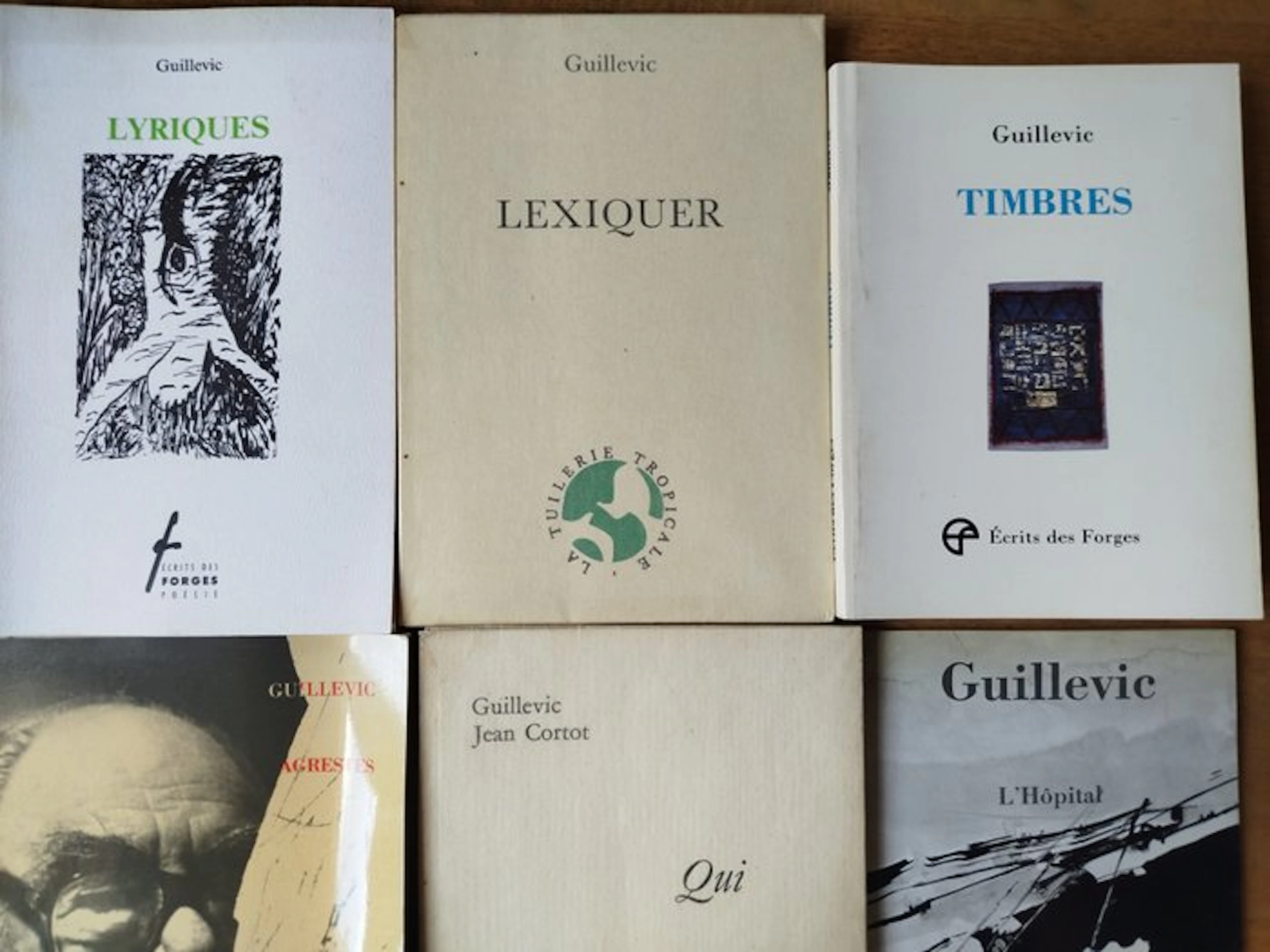 Guillevic - Lot de 6 livres de Guillevic (EO) - 1986