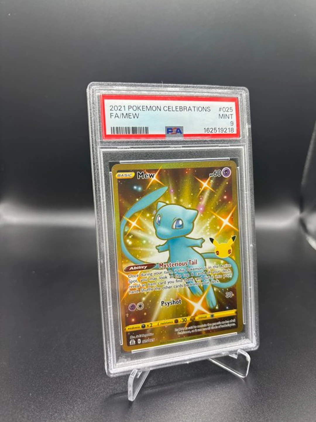 Pokémon - 1 Graded card - Mew #025 Celebrations Full art - PSA 9
