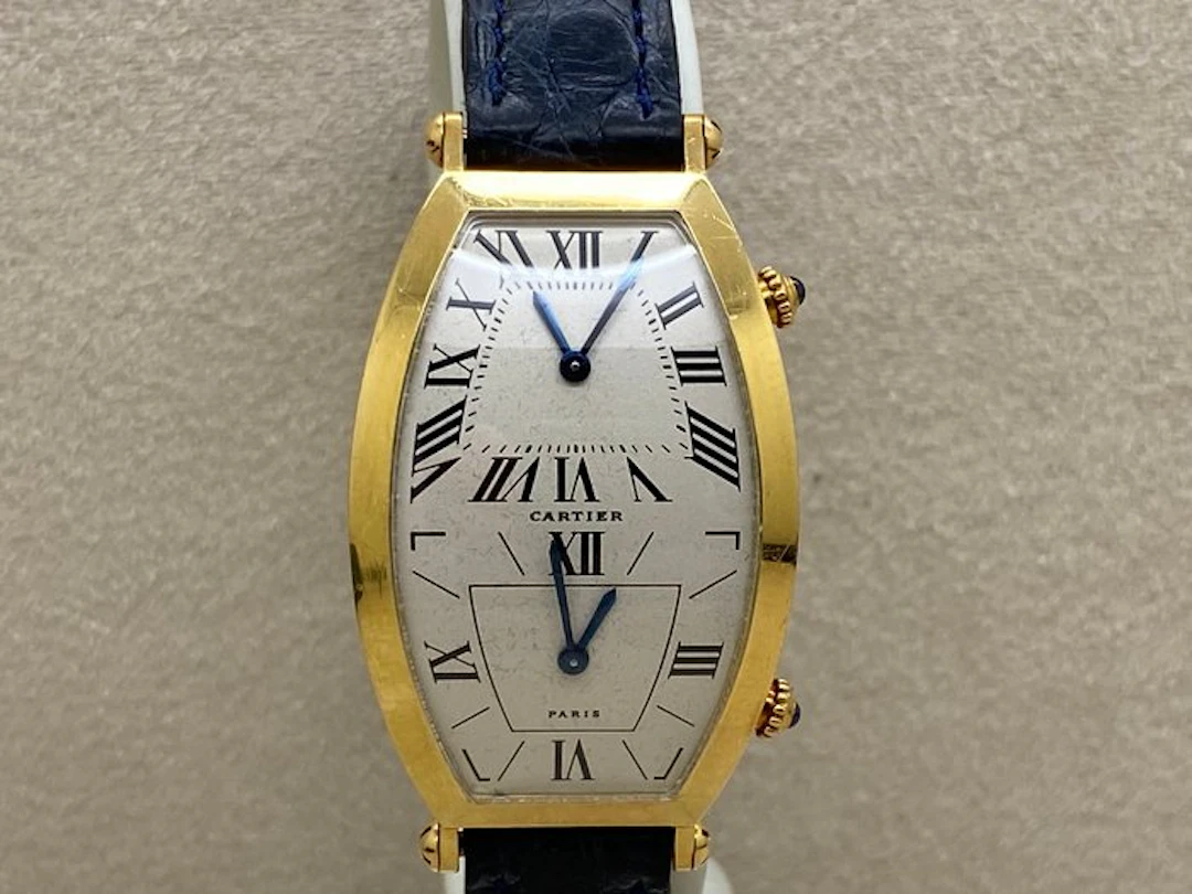 Cartier - Tonneau GM Dual Time - 216-89 - Unisex - 1980-1989