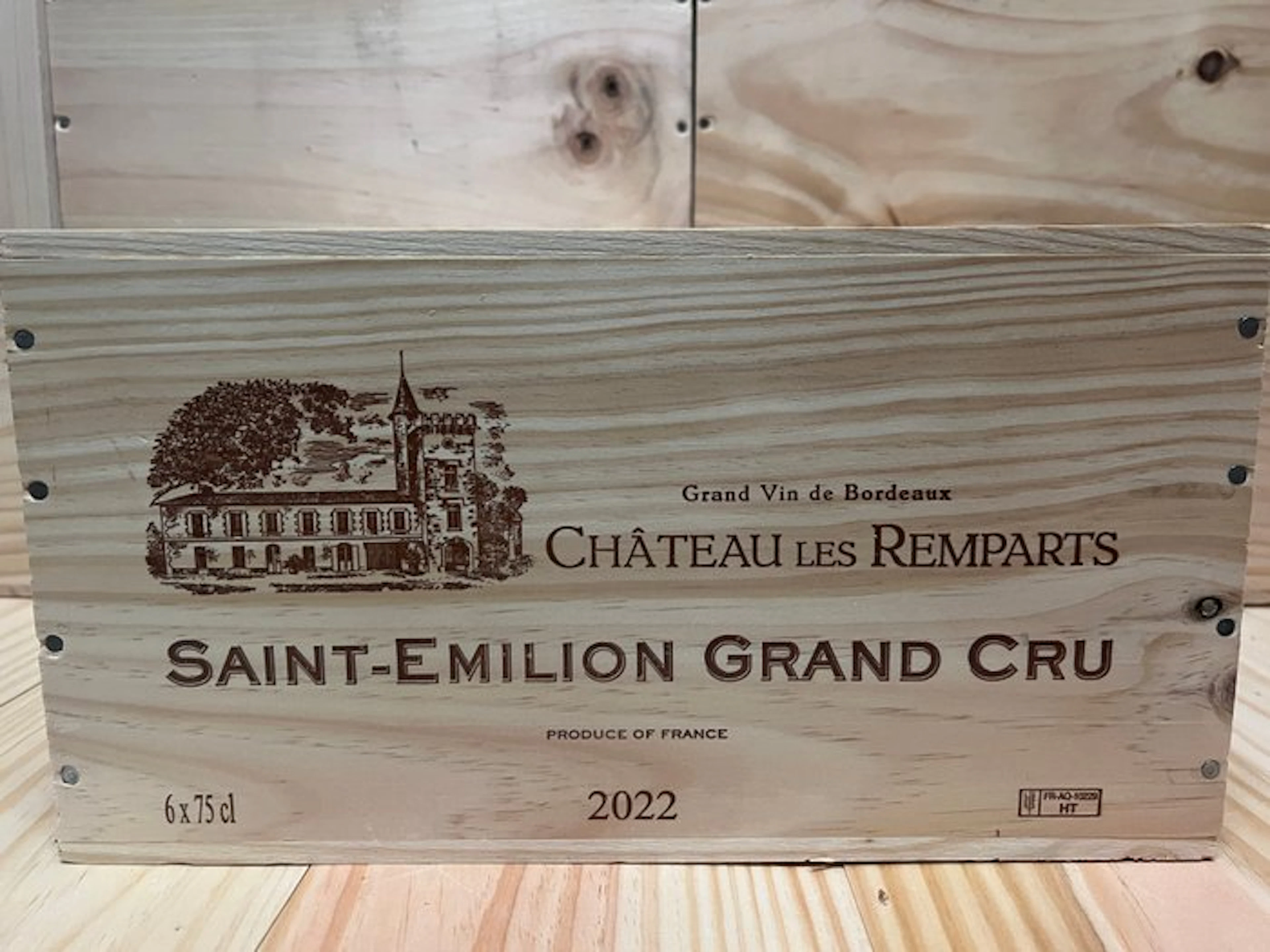 2022 Chateau Les Remparts - Saint-Émilion Grand Cru - 6 Bottles (0.75L)