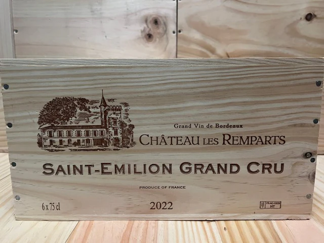 2022 Chateau Les Remparts - Saint-Émilion Grand Cru - 6 Bottles (0.75L)